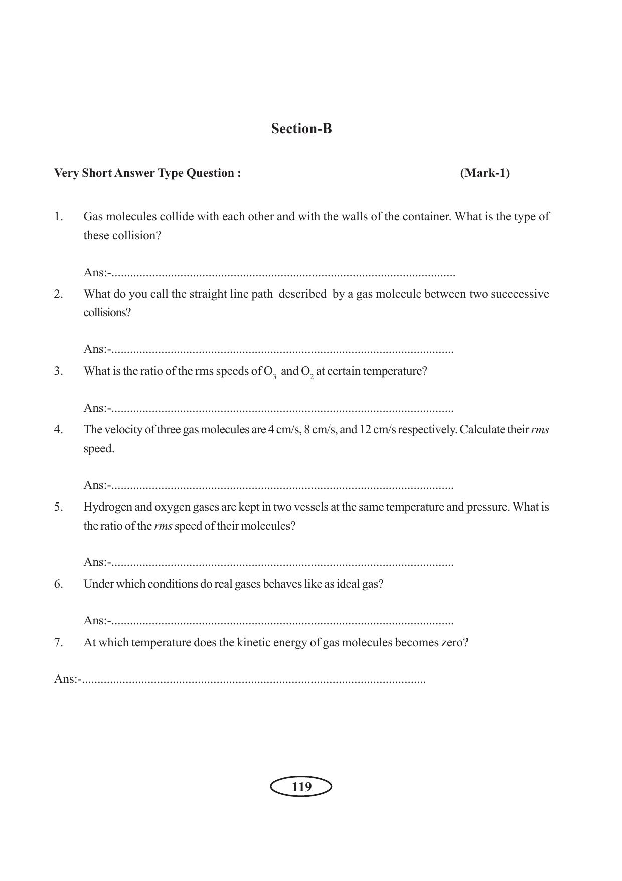 Tripura Board Class 11 Physics English Version Workbooks - Page 125