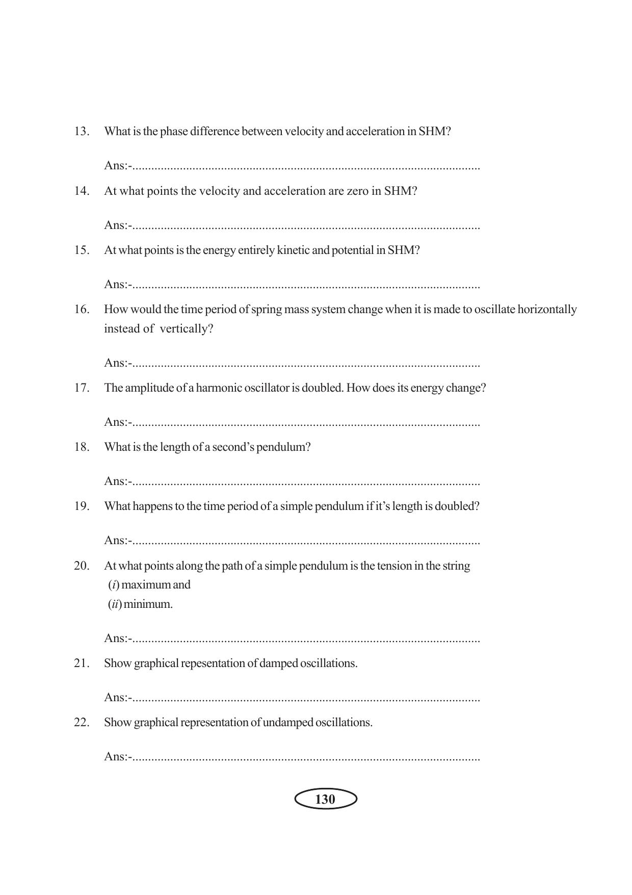 Tripura Board Class 11 Physics English Version Workbooks - Page 136