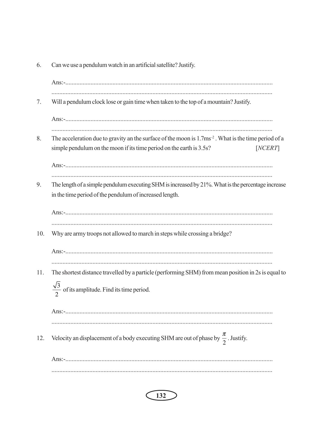 Tripura Board Class 11 Physics English Version Workbooks - Page 138