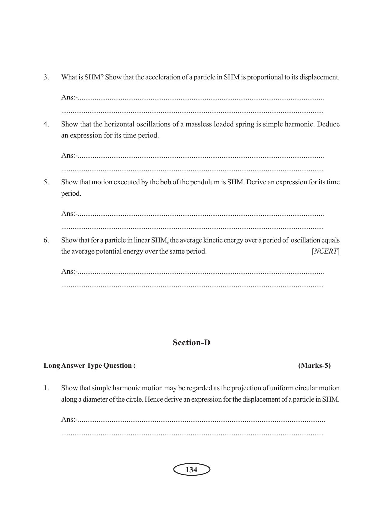 Tripura Board Class 11 Physics English Version Workbooks - Page 140