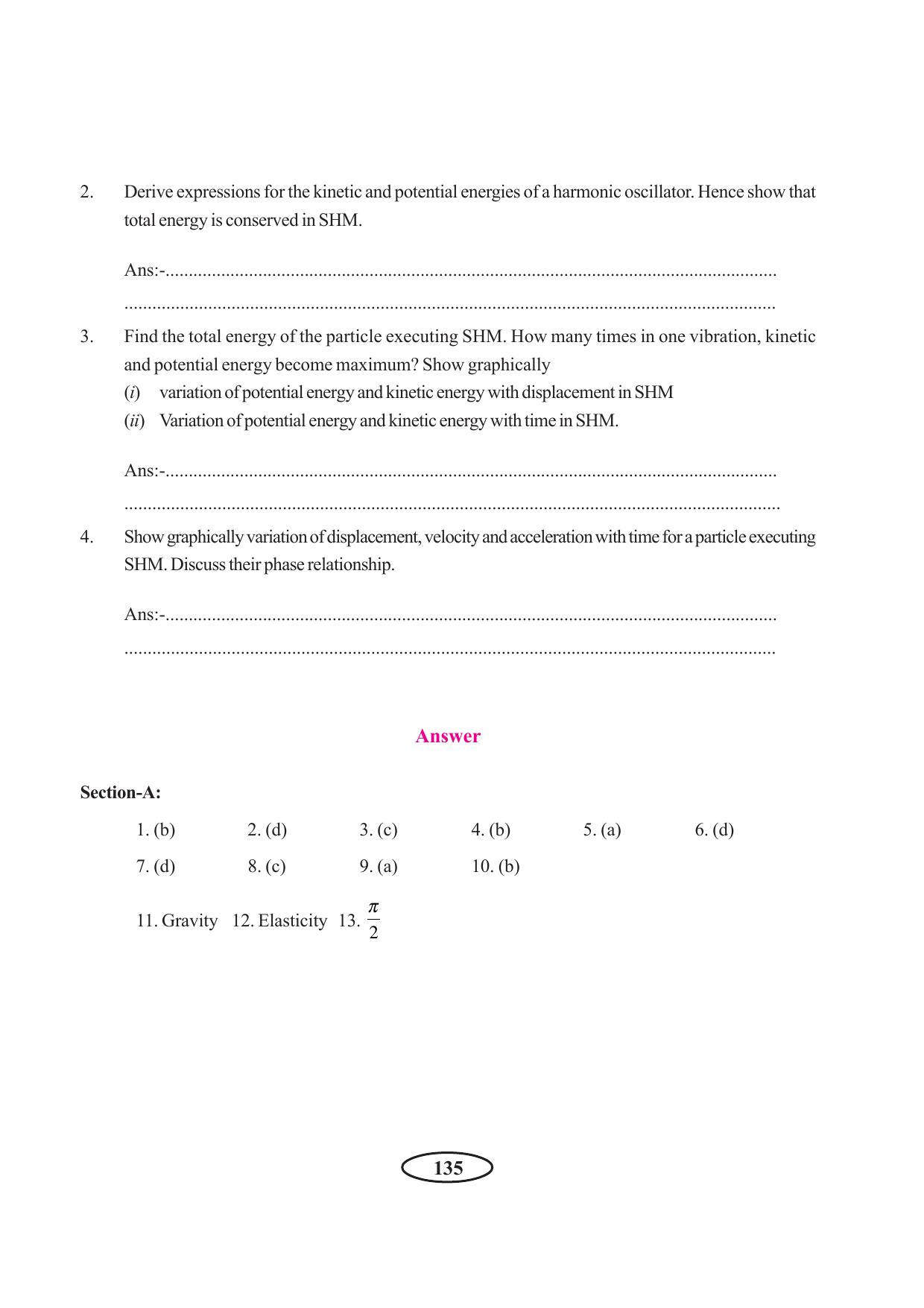 Tripura Board Class 11 Physics English Version Workbooks - Page 141