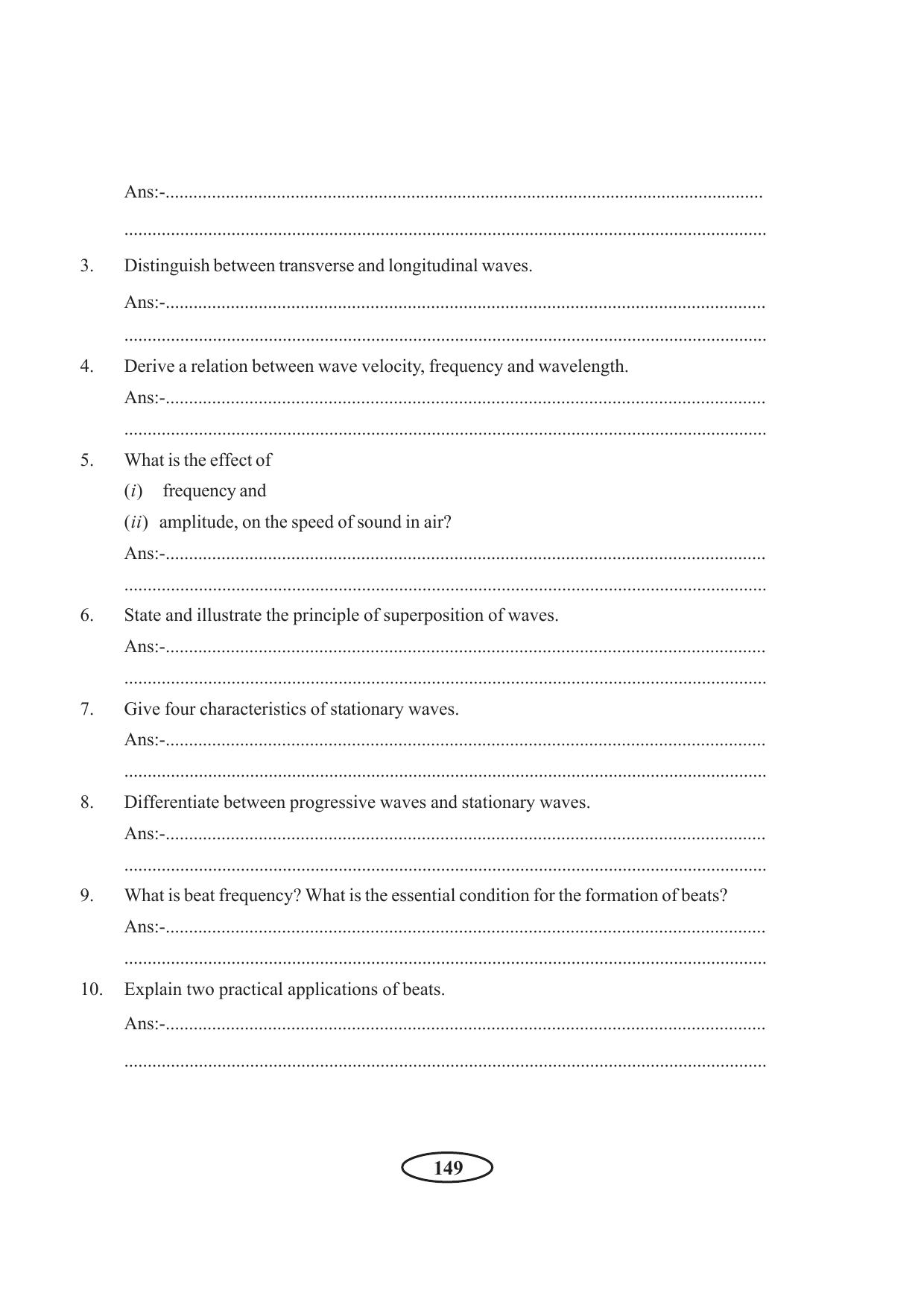 Tripura Board Class 11 Physics English Version Workbooks - Page 155