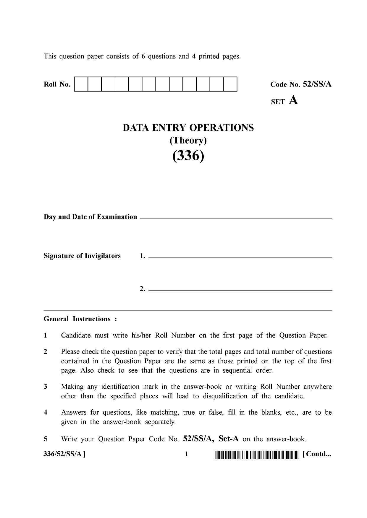 NIOS April 2016 Class 12 Question Paper - Page 353