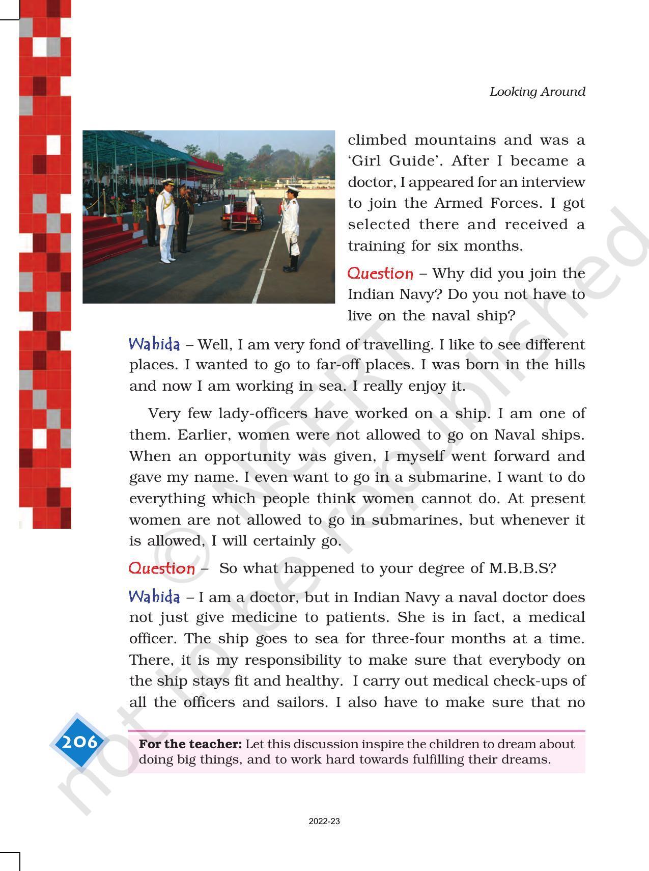NCERT Book for Class 4 EVS Chapter 26 Defence Officer: Wahida - Page 3