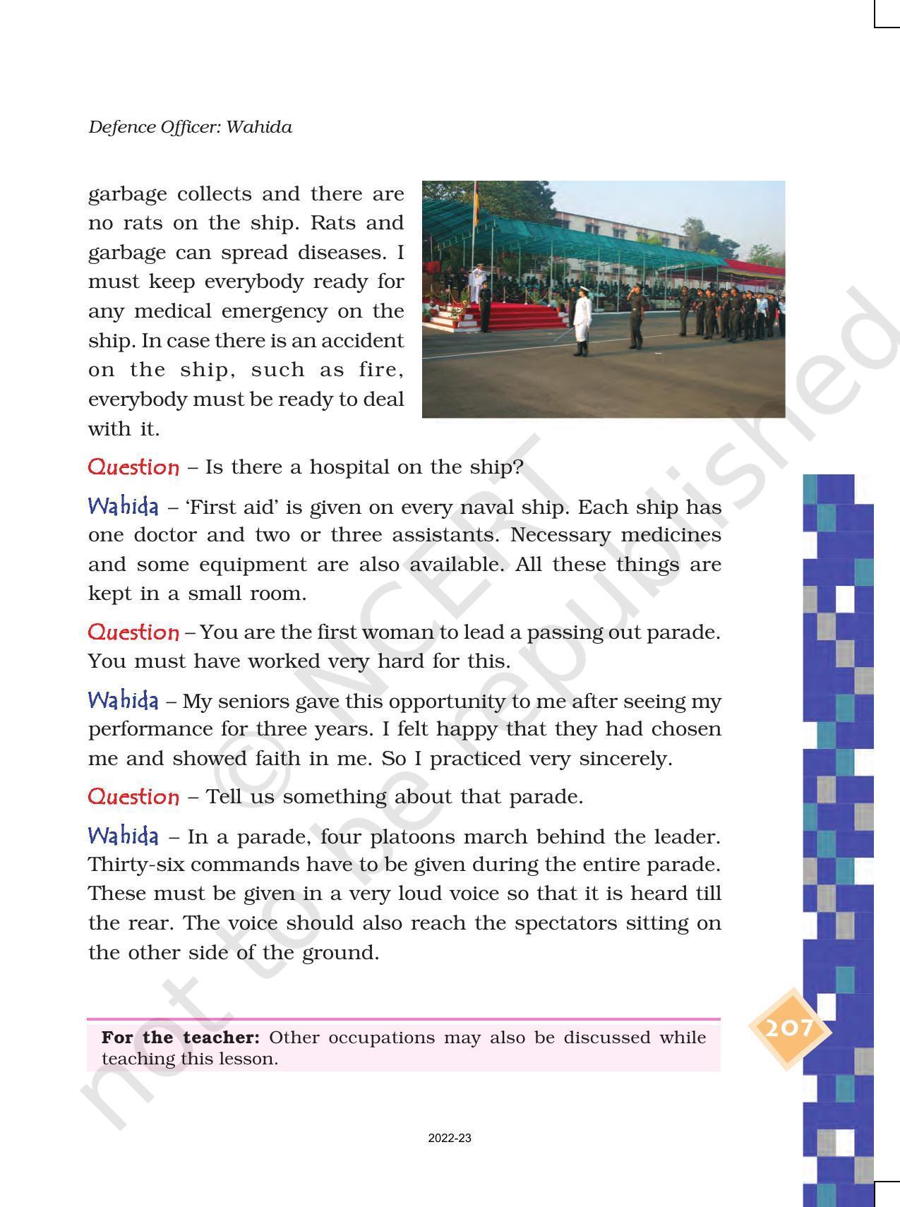 NCERT Book for Class 4 EVS Chapter 26 Defence Officer: Wahida - Page 4
