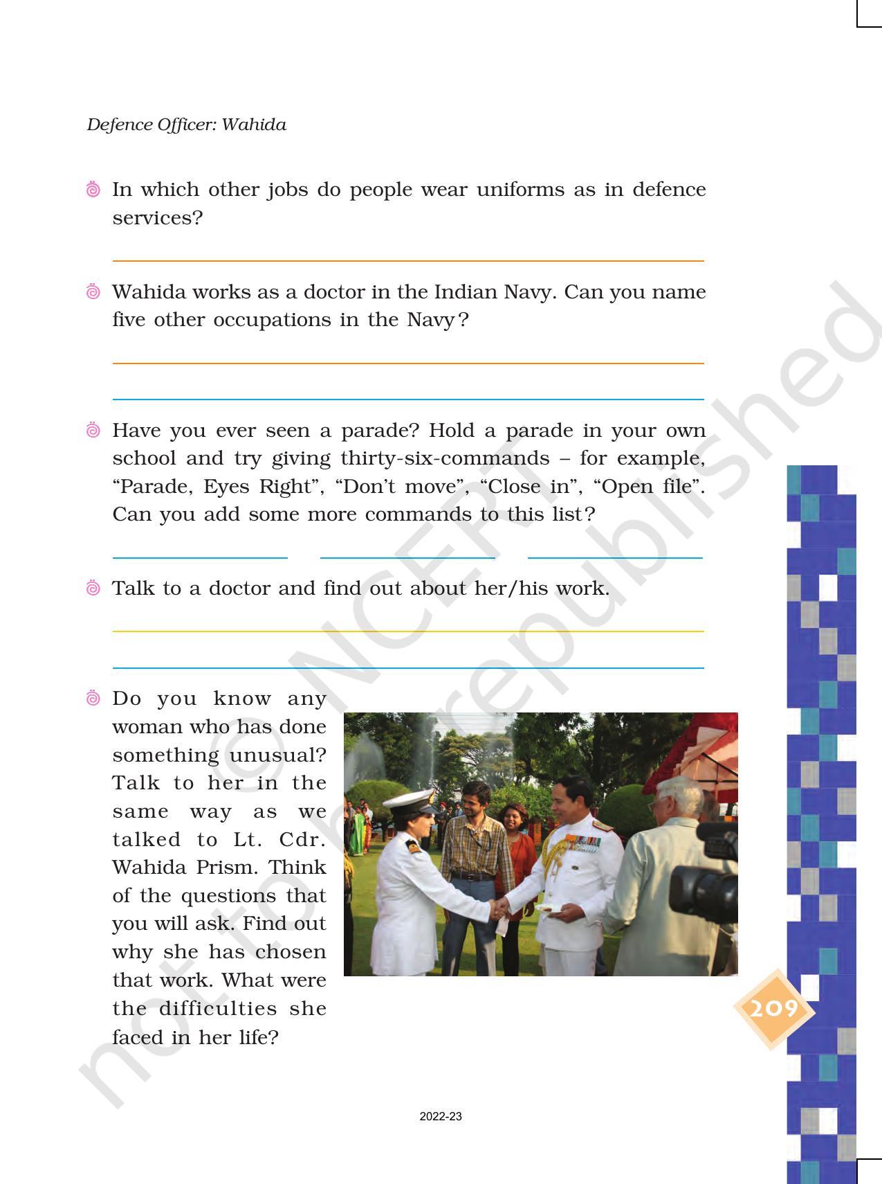 NCERT Book for Class 4 EVS Chapter 26 Defence Officer: Wahida - Page 6