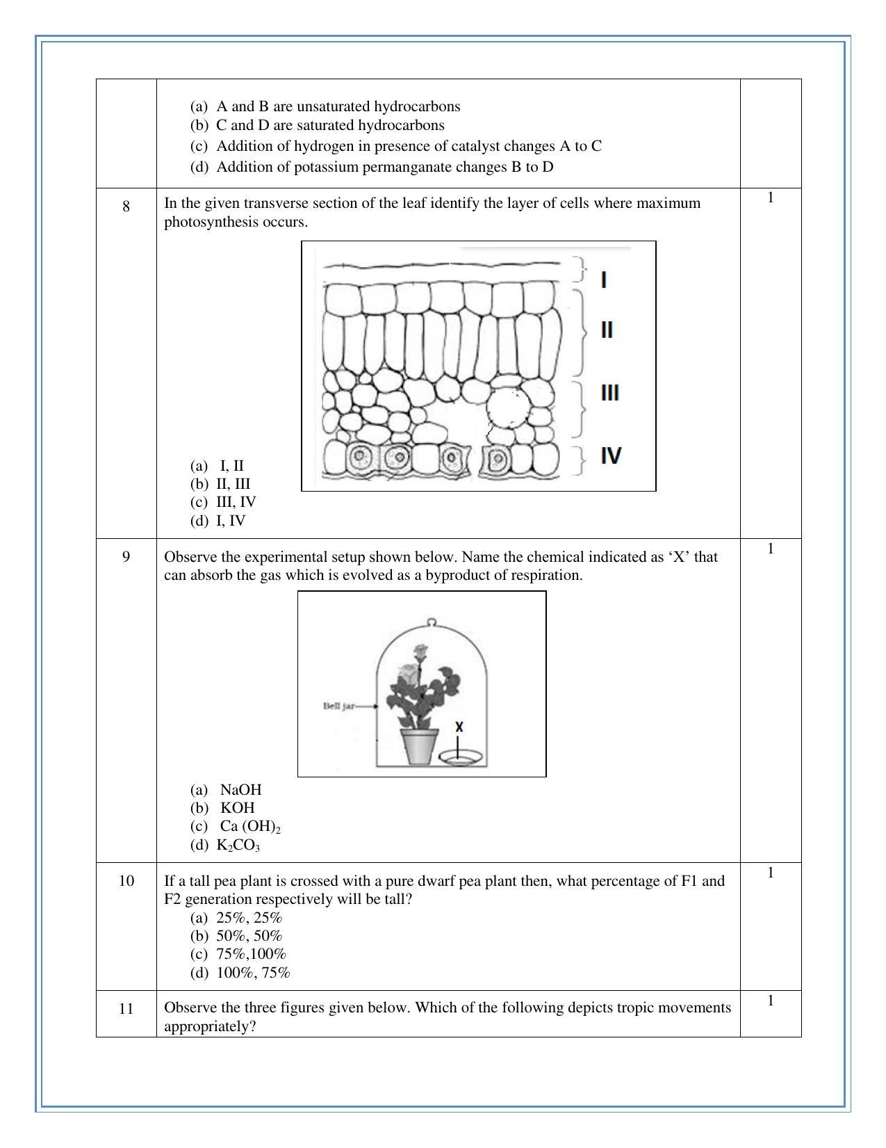 CBSE Class 10 Science Sample Question Paper 2023 - Page 3
