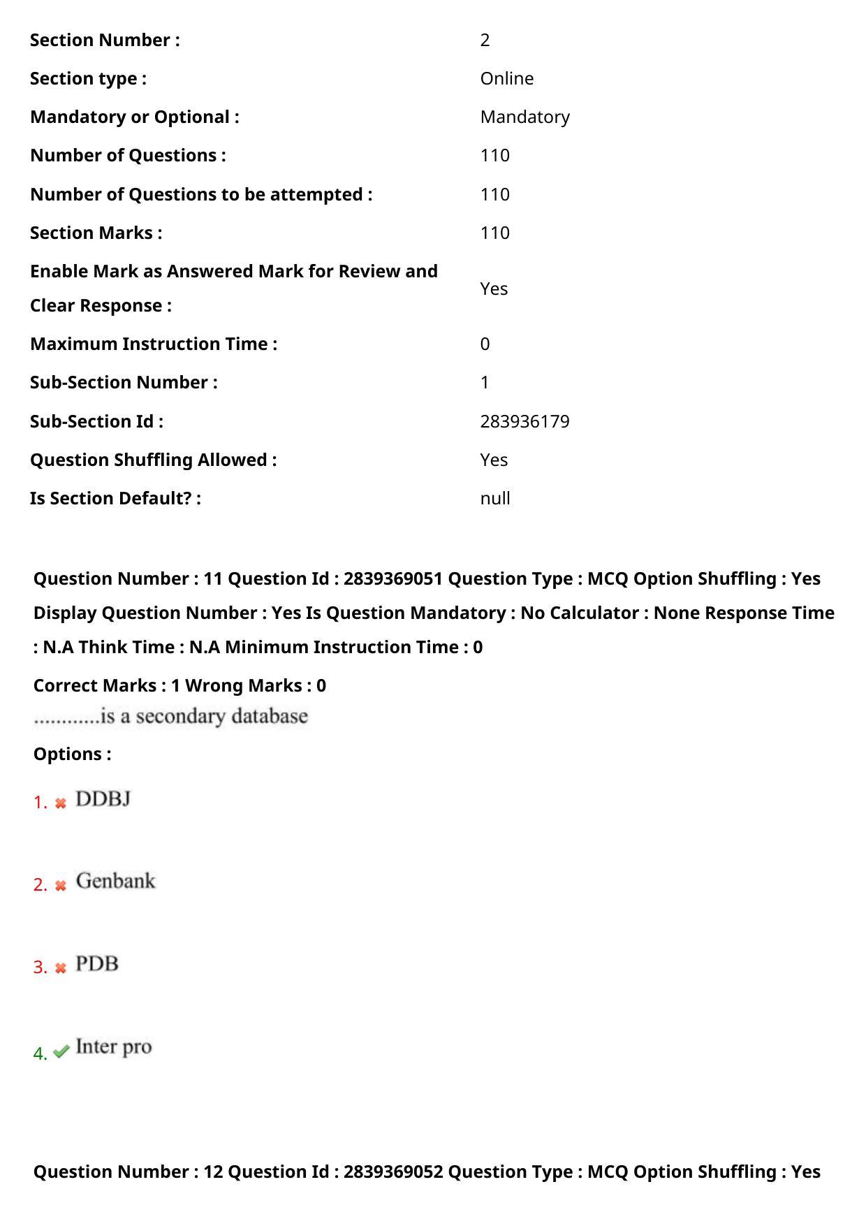 TS PGECET 2023: BT - BIO-TECHNOLOGY Question Papers - Page 9