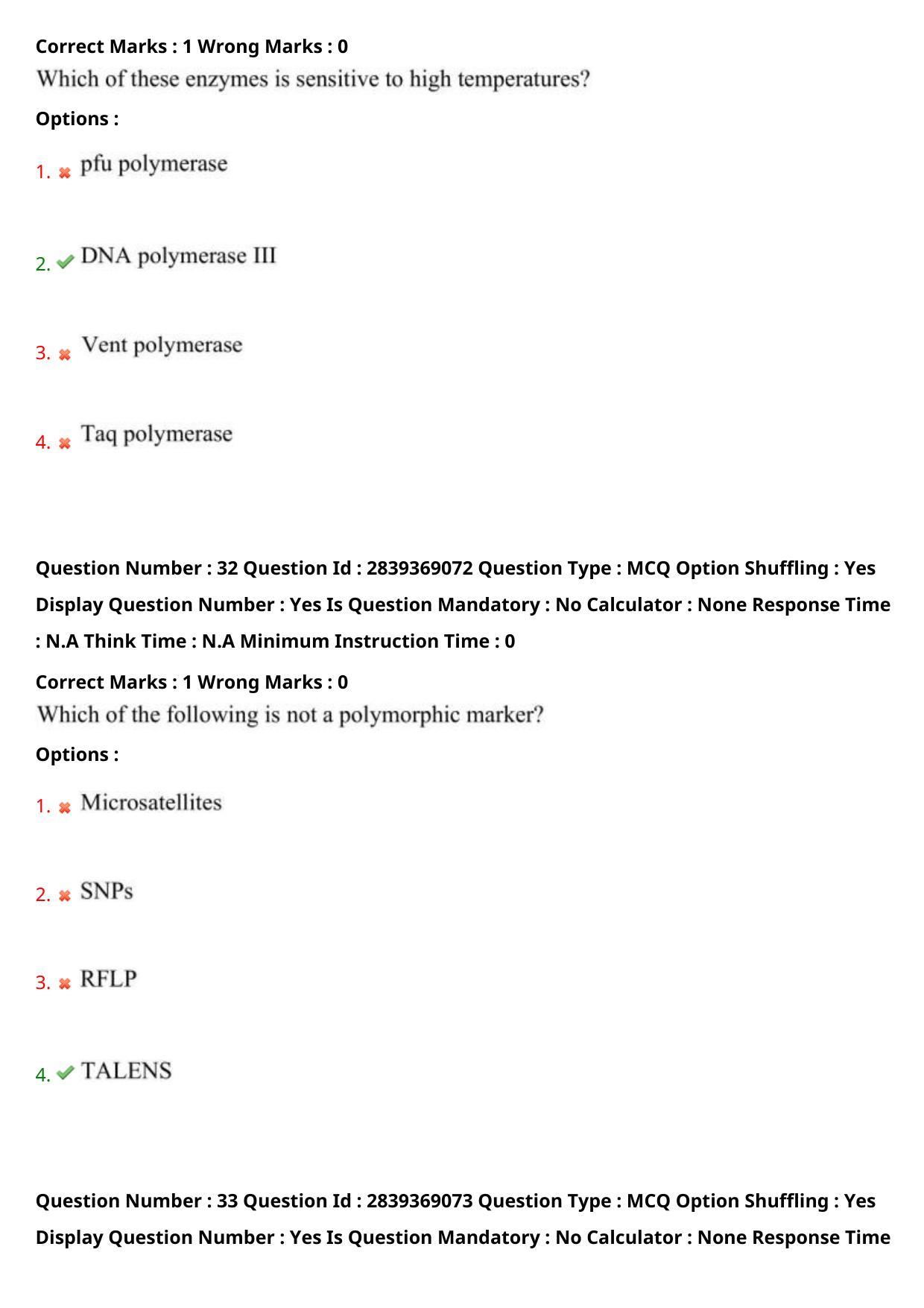 TS PGECET 2023: BT - BIO-TECHNOLOGY Question Papers - Page 20