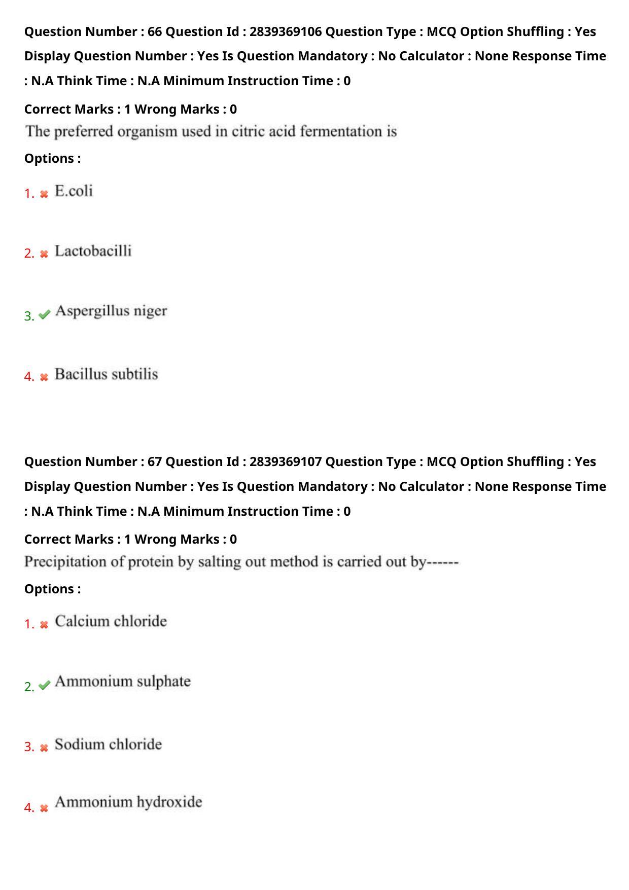 TS PGECET 2023: BT - BIO-TECHNOLOGY Question Papers - Page 38
