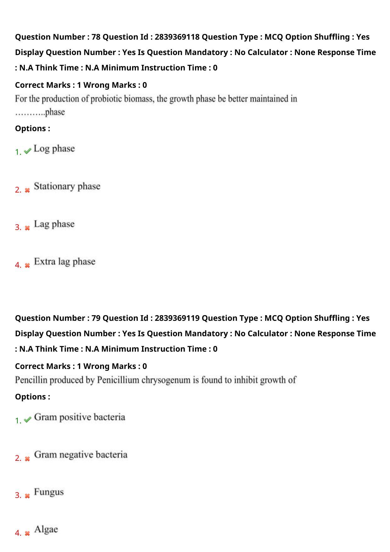 TS PGECET 2023: BT - BIO-TECHNOLOGY Question Papers - Page 44
