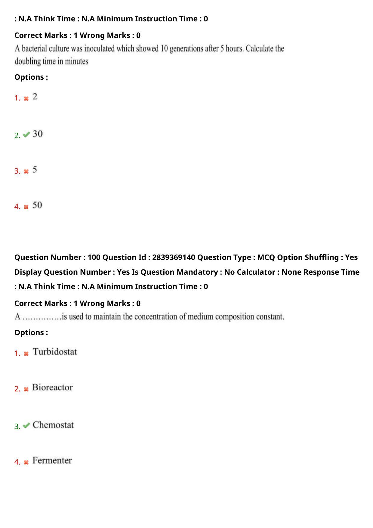 TS PGECET 2023: BT - BIO-TECHNOLOGY Question Papers - Page 55