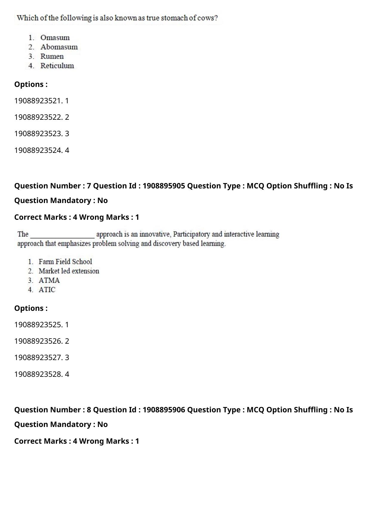 ICAR AIEEA PG 2021 AGRI BUSINESS MANAGEMENT Question Paper - Page 5