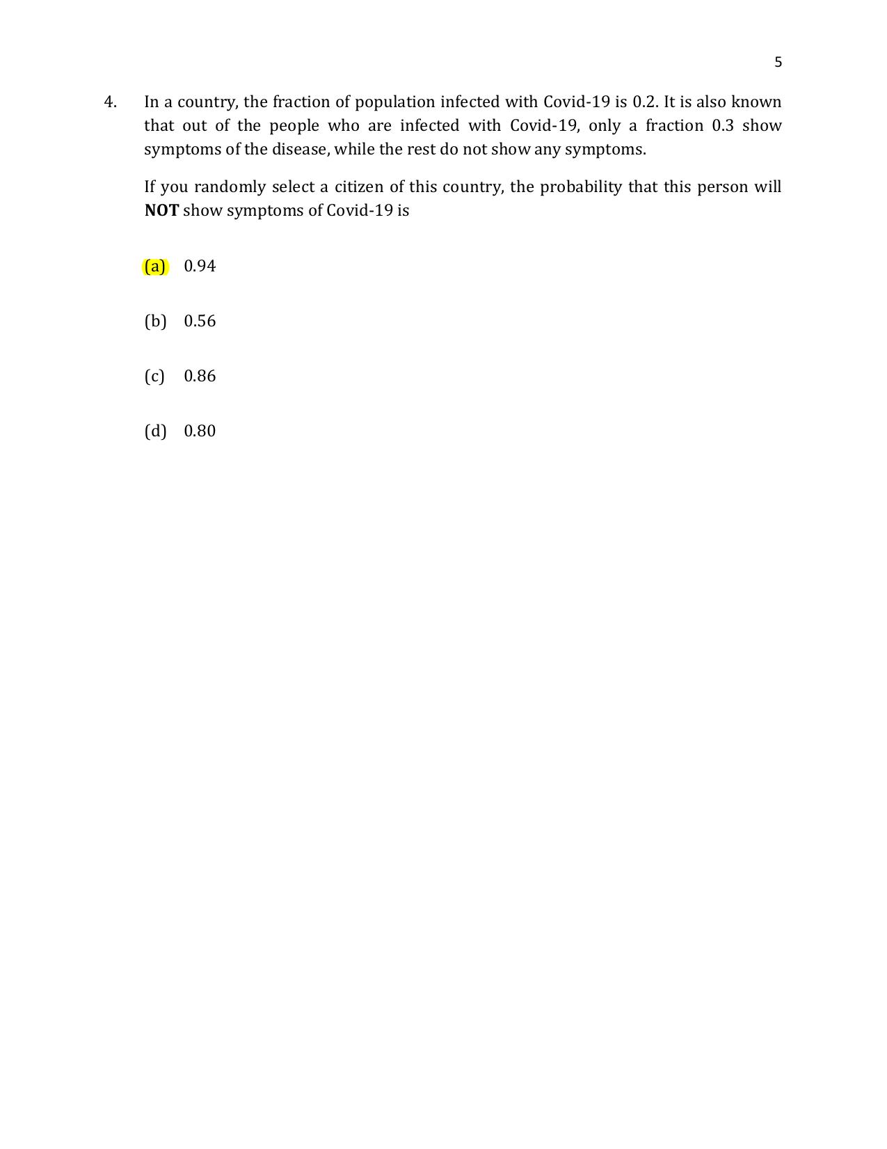 TIFR GS 2021 Physics Question Paper - Page 6