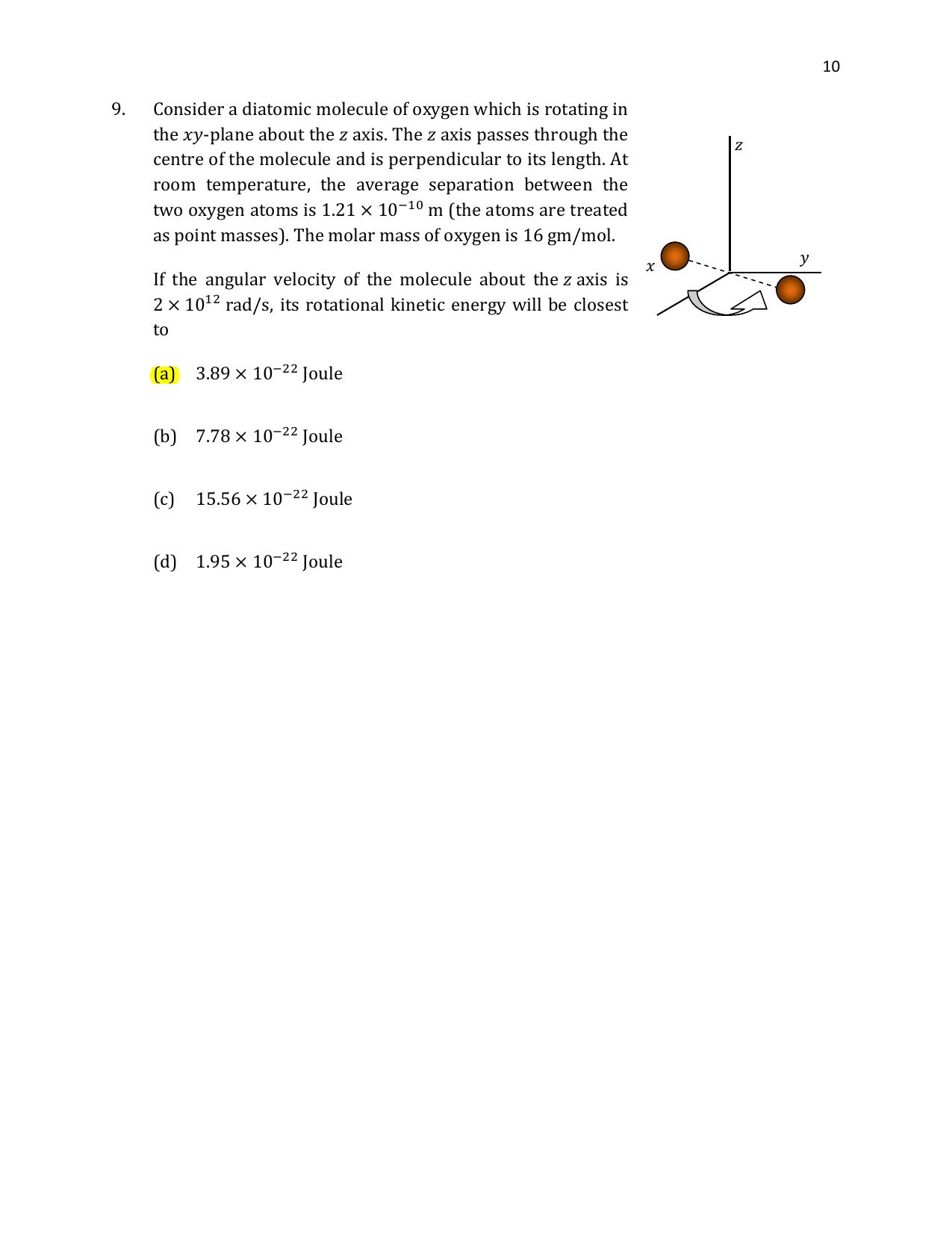 TIFR GS 2021 Physics Question Paper - Page 11