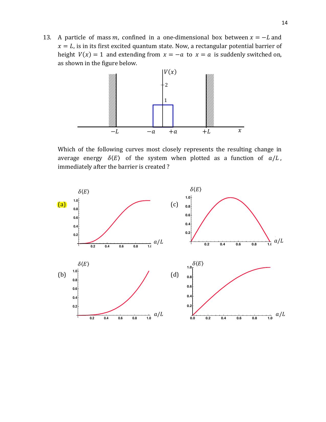 TIFR GS 2021 Physics Question Paper - Page 15