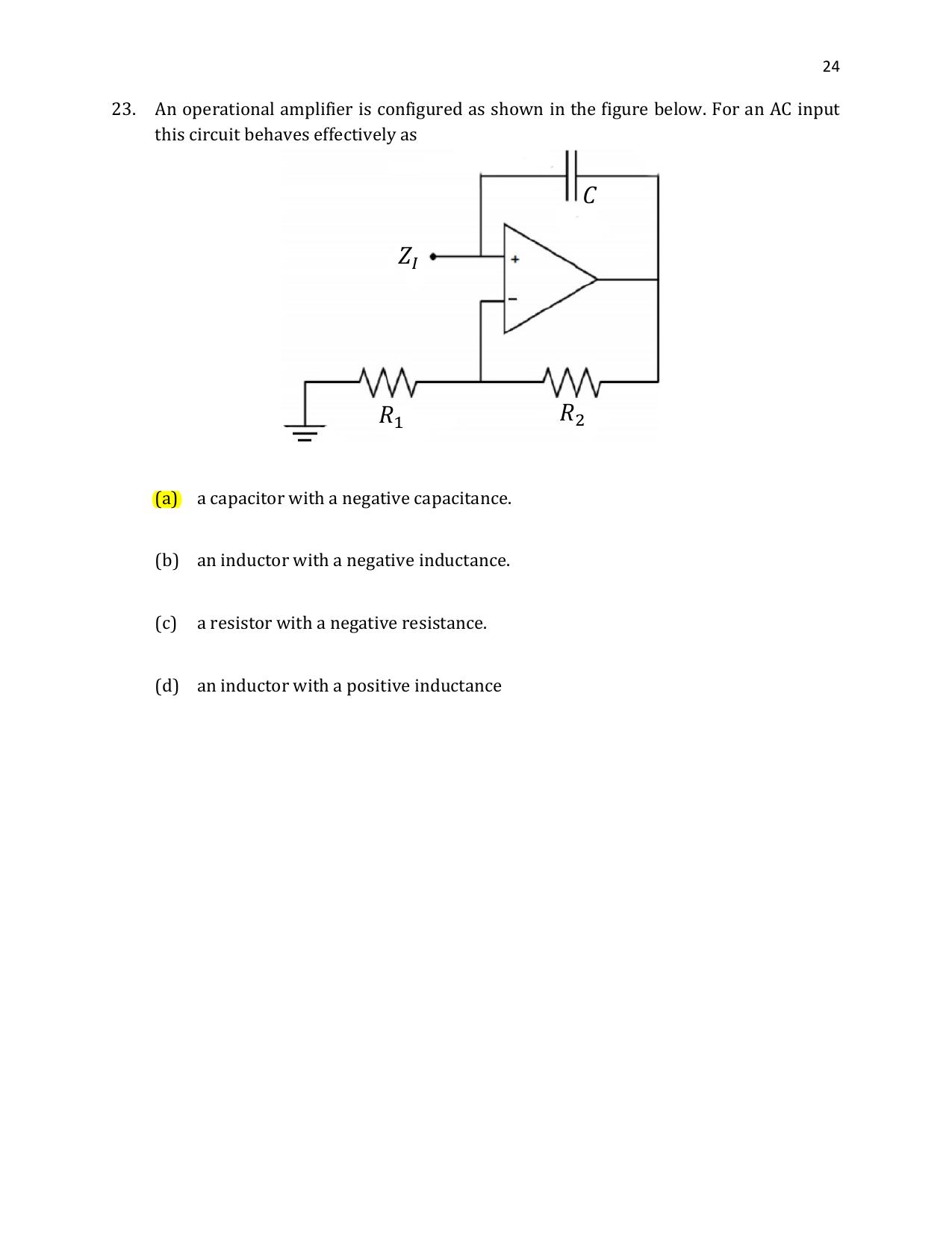 TIFR GS 2021 Physics Question Paper - Page 25