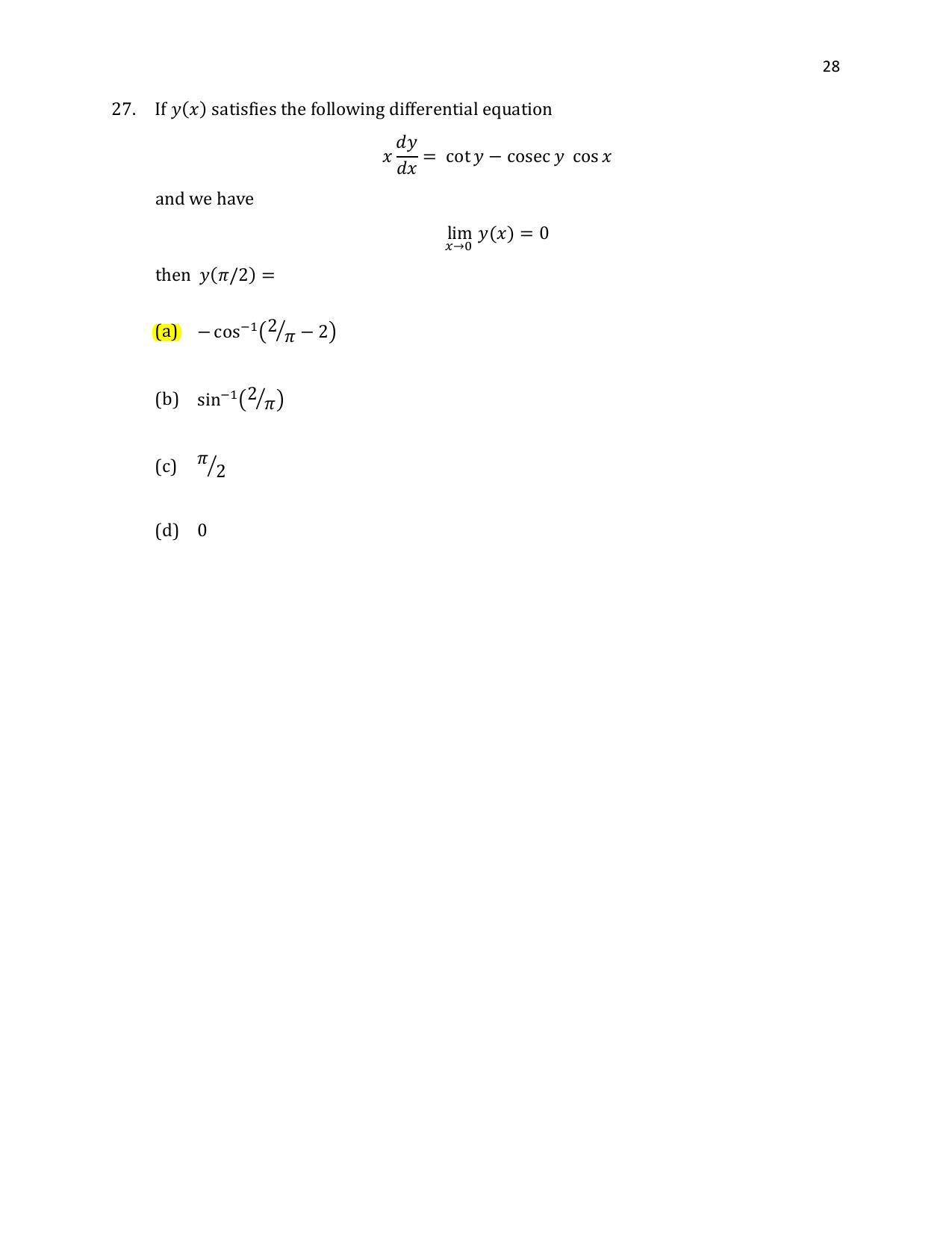 TIFR GS 2021 Physics Question Paper - Page 29