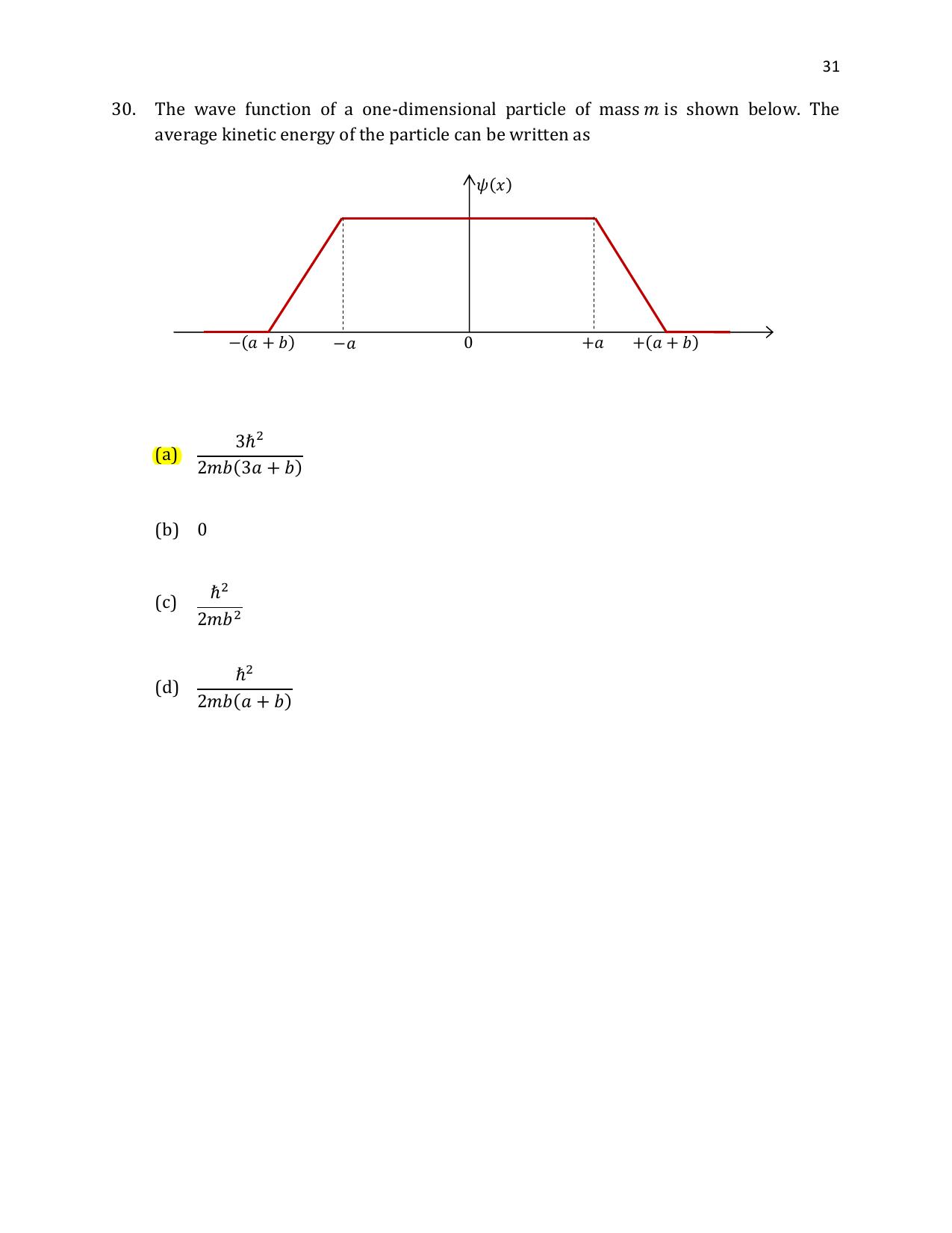 TIFR GS 2021 Physics Question Paper - Page 32
