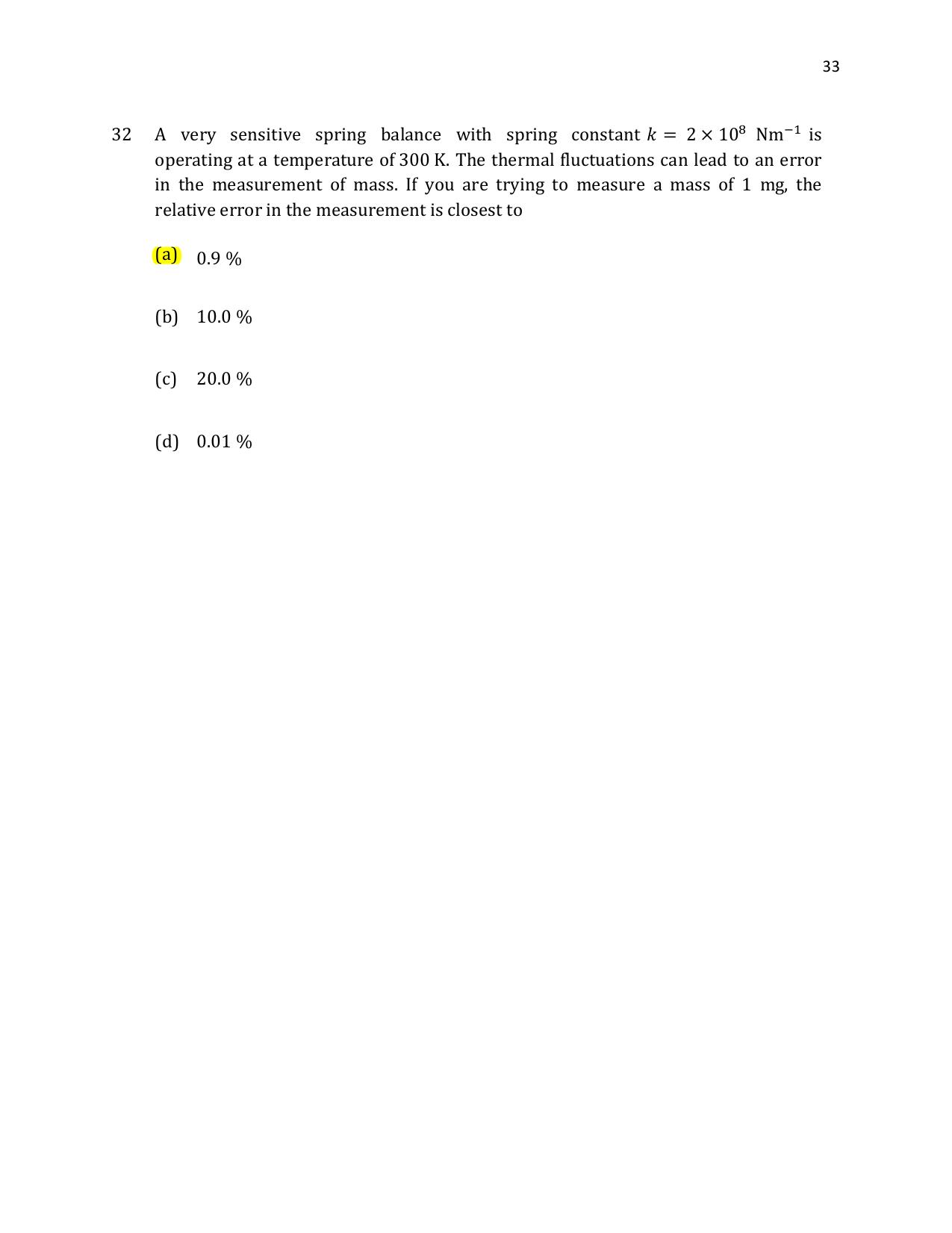 TIFR GS 2021 Physics Question Paper - Page 34