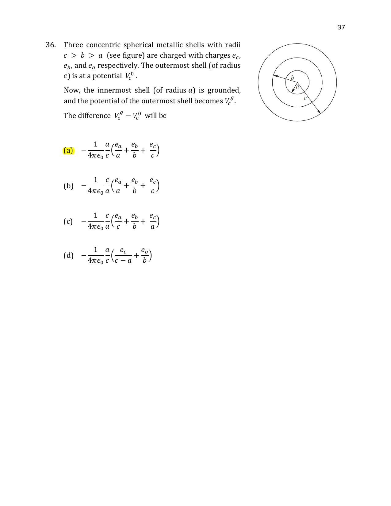 TIFR GS 2021 Physics Question Paper - Page 38