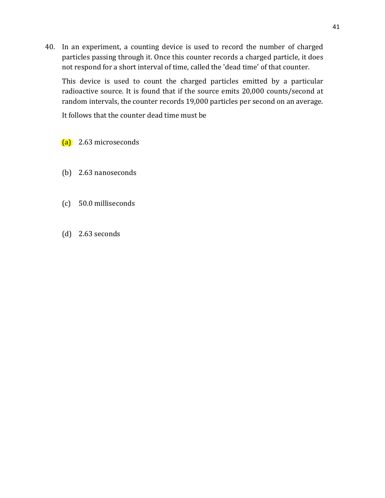 TIFR GS 2021 Physics Question Paper - Page 42