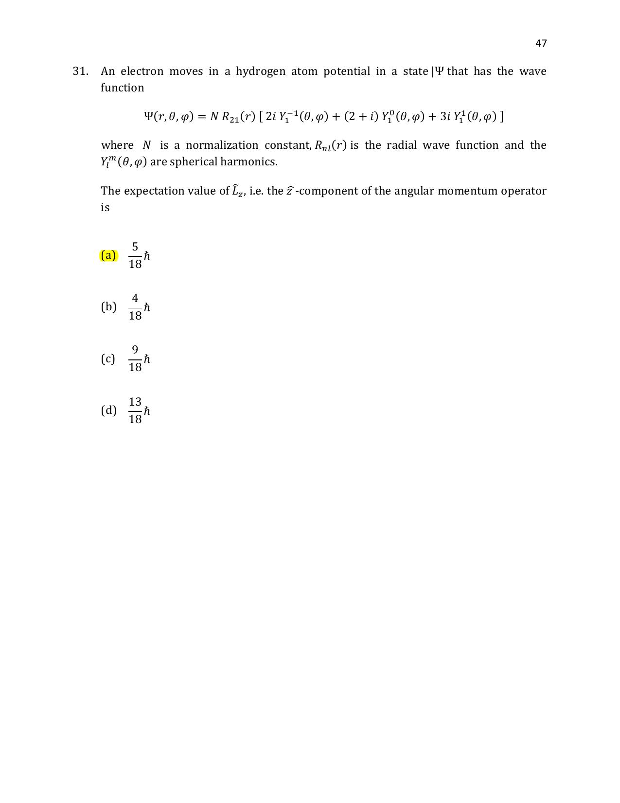 TIFR GS 2021 Physics Question Paper - Page 48