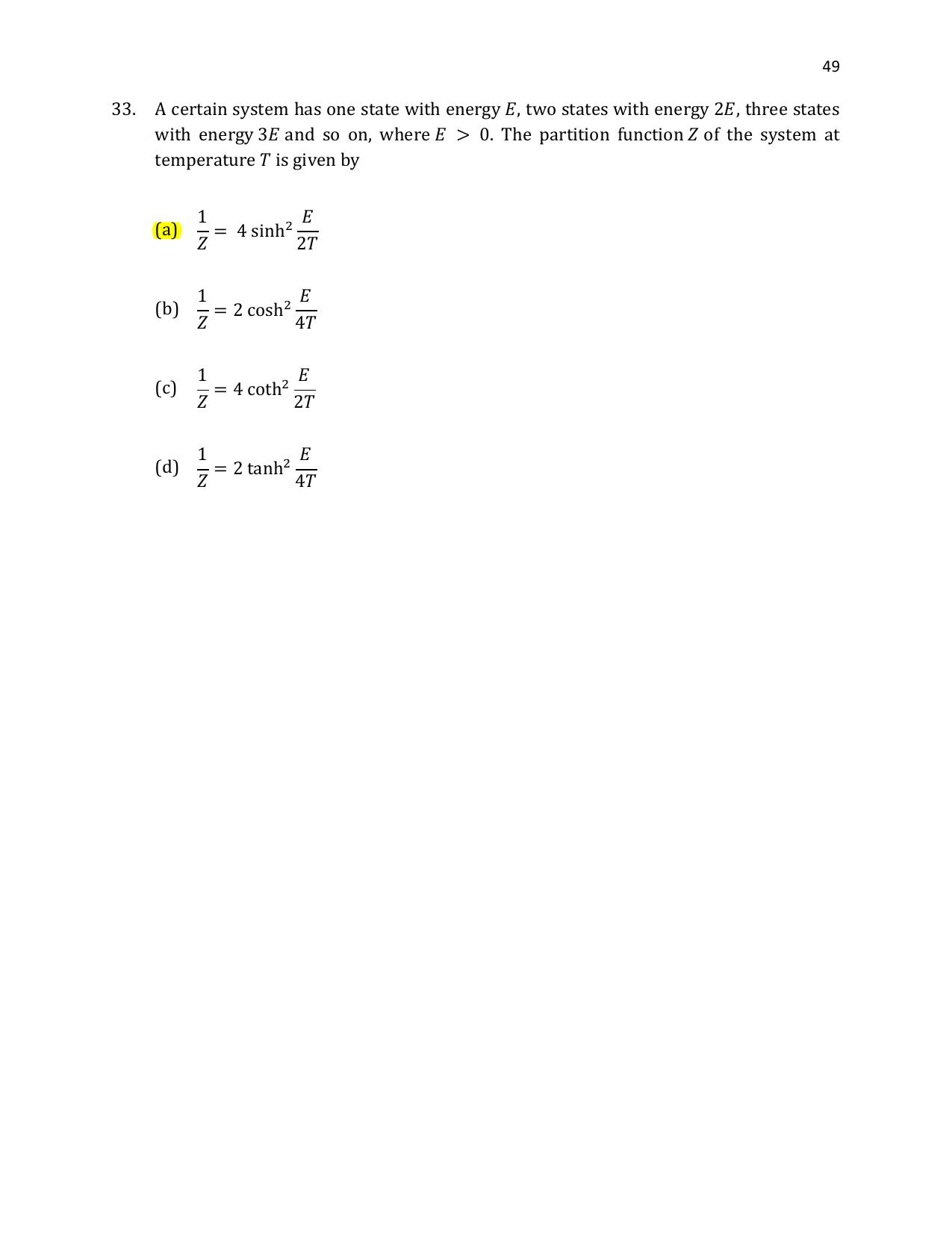 TIFR GS 2021 Physics Question Paper - Page 50