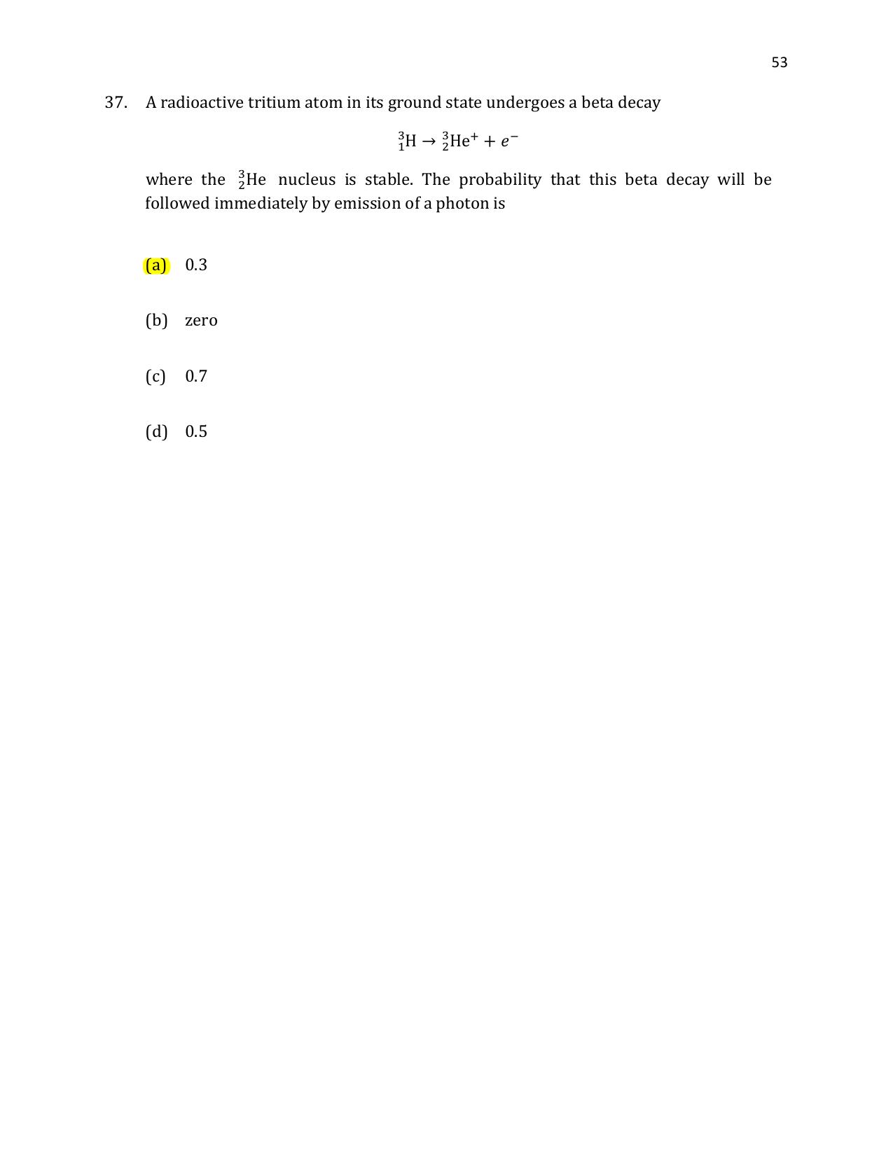 TIFR GS 2021 Physics Question Paper - Page 54