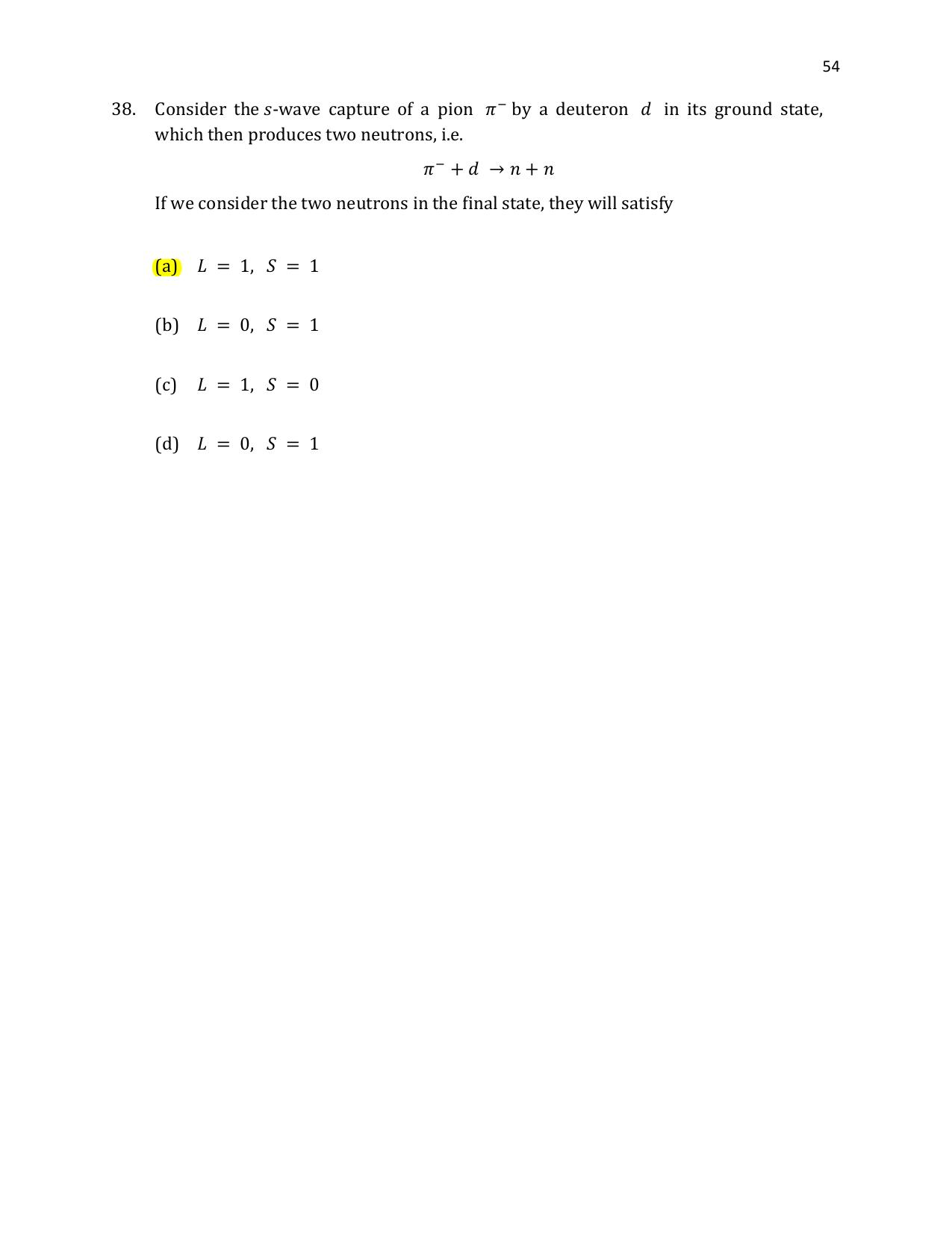 TIFR GS 2021 Physics Question Paper - Page 55