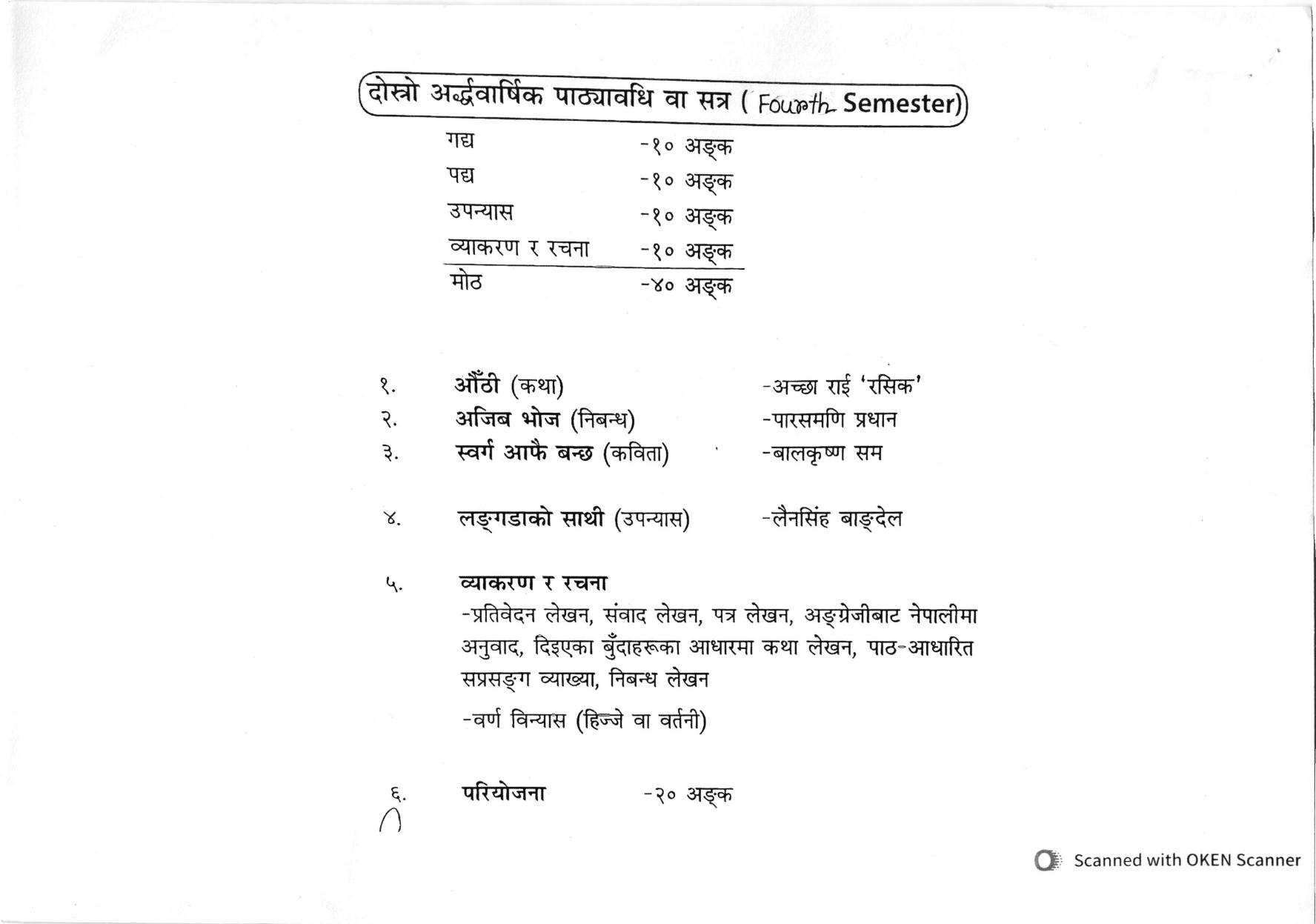 WBCHSE Class 11 & 12 Syllabus for Nepali-B (NEPB) (Language) - Page 9
