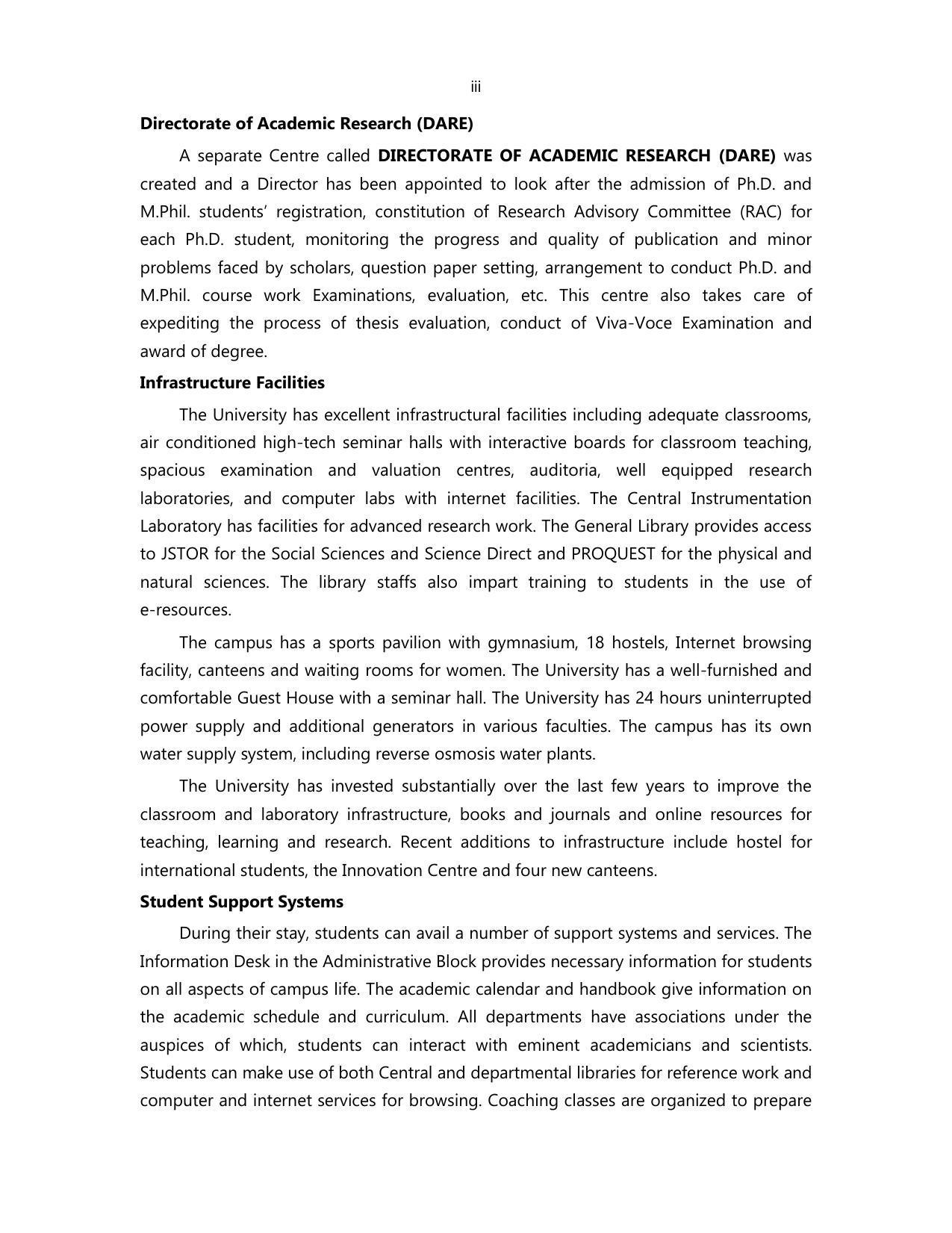 Annamalai University, Annamalai Nagar M.Phil Prospectus 2021-22 - Page 6
