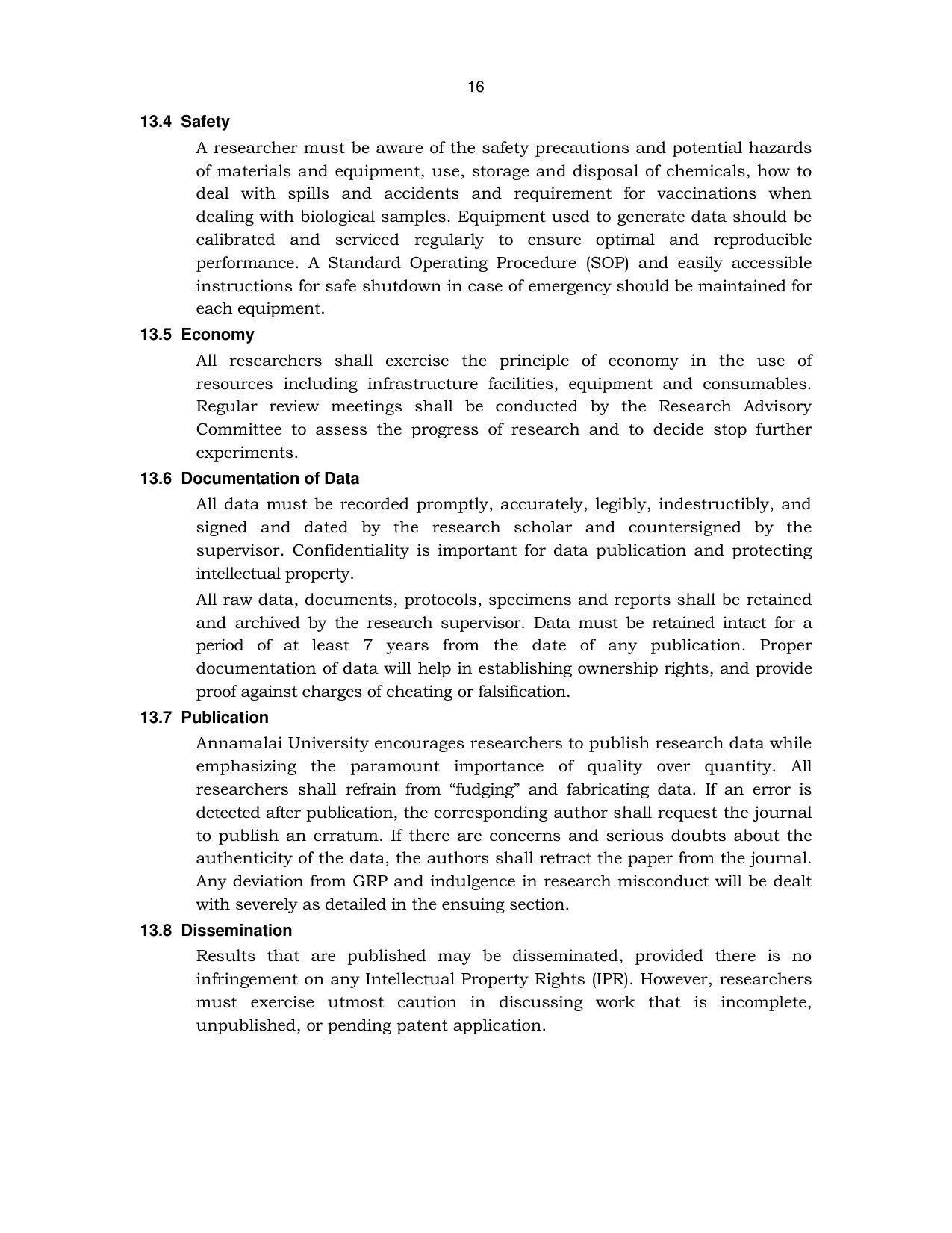 Annamalai University, Annamalai Nagar M.Phil Prospectus 2021-22 - Page 30