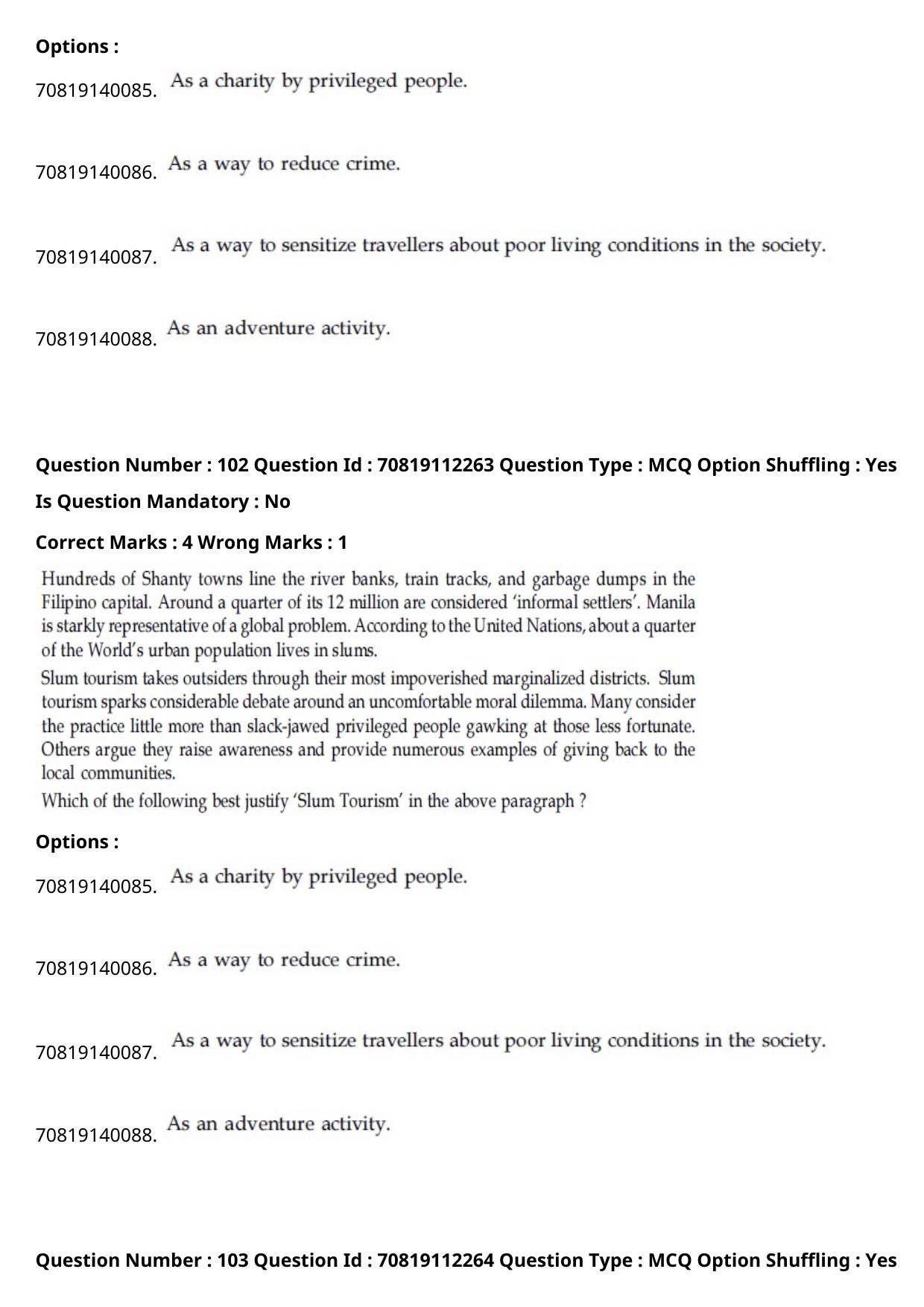 JEE Mains 2021: B Planning Marathi (Shift 2) 23-02-2021 Question Paper - Page 140
