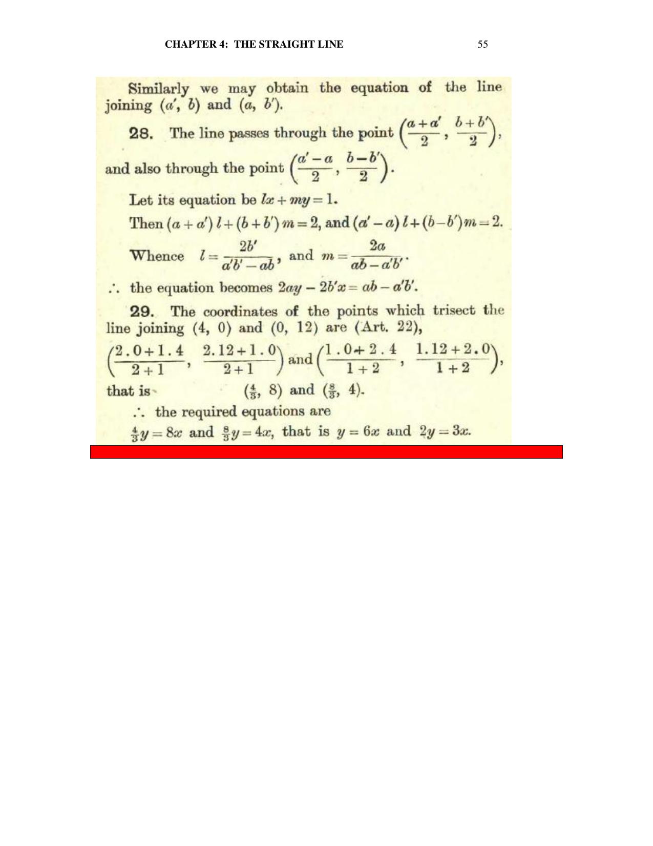 Chapter 4: The Straight Line - SL Loney Solutions: The Elements of Coordinate Geometry - Page 16