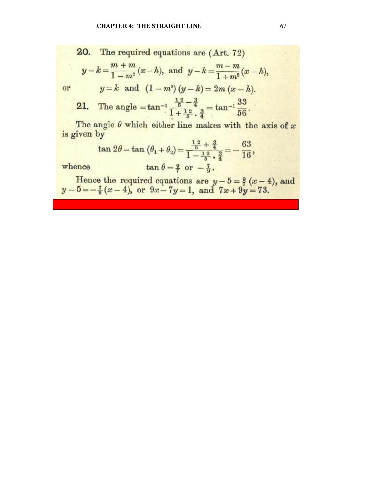 Chapter 4: The Straight Line - SL Loney Solutions: The Elements of Coordinate Geometry - Page 28