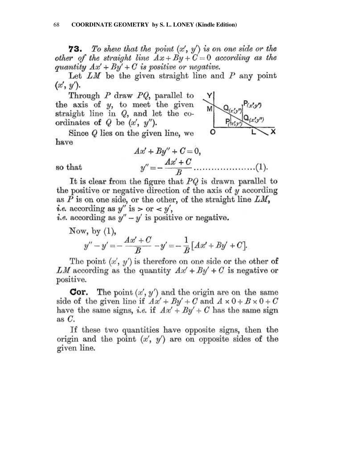 Chapter 4: The Straight Line - SL Loney Solutions: The Elements of Coordinate Geometry - Page 29