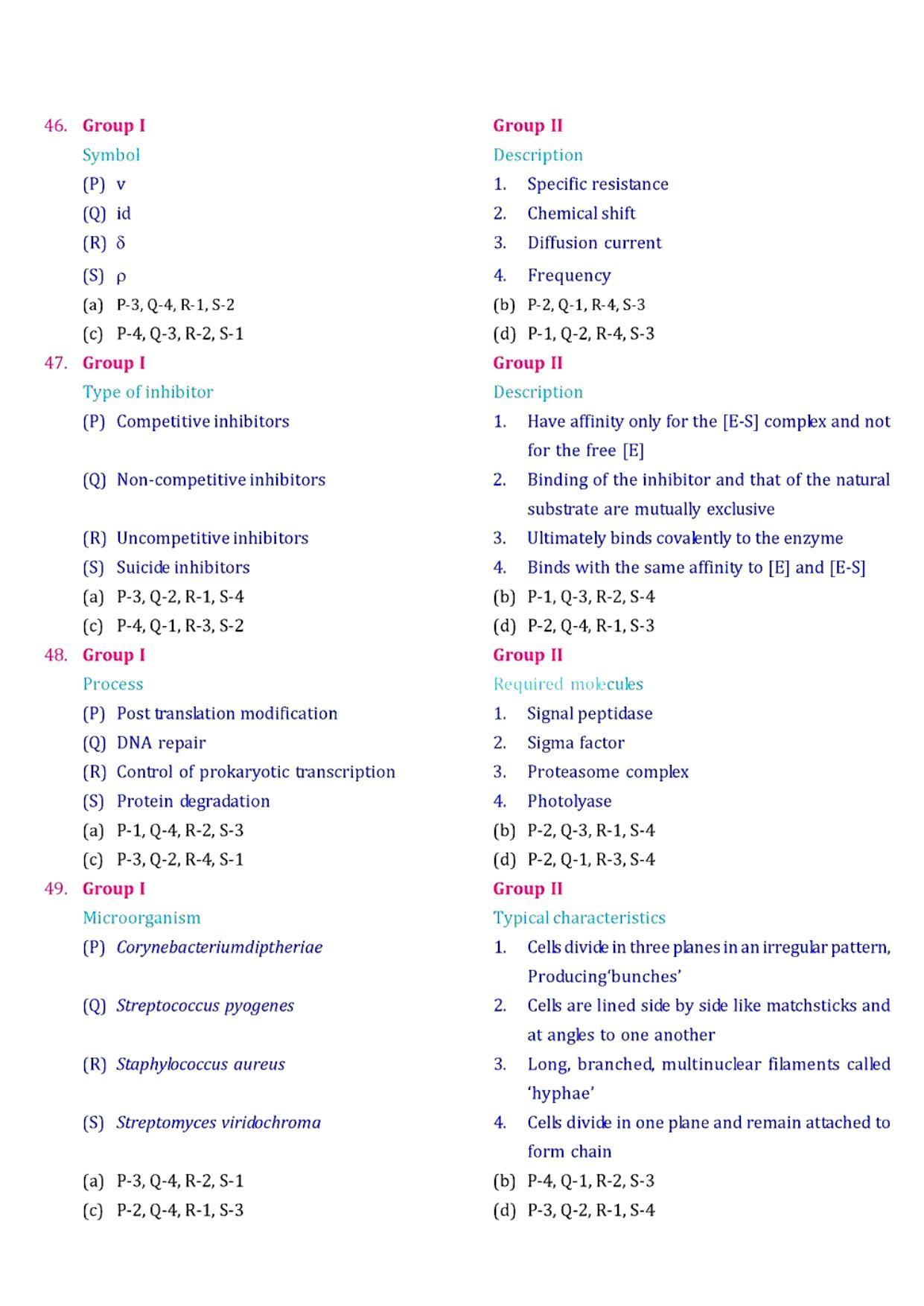 GPAT 2009 Question Paper with Answer Key - Page 8