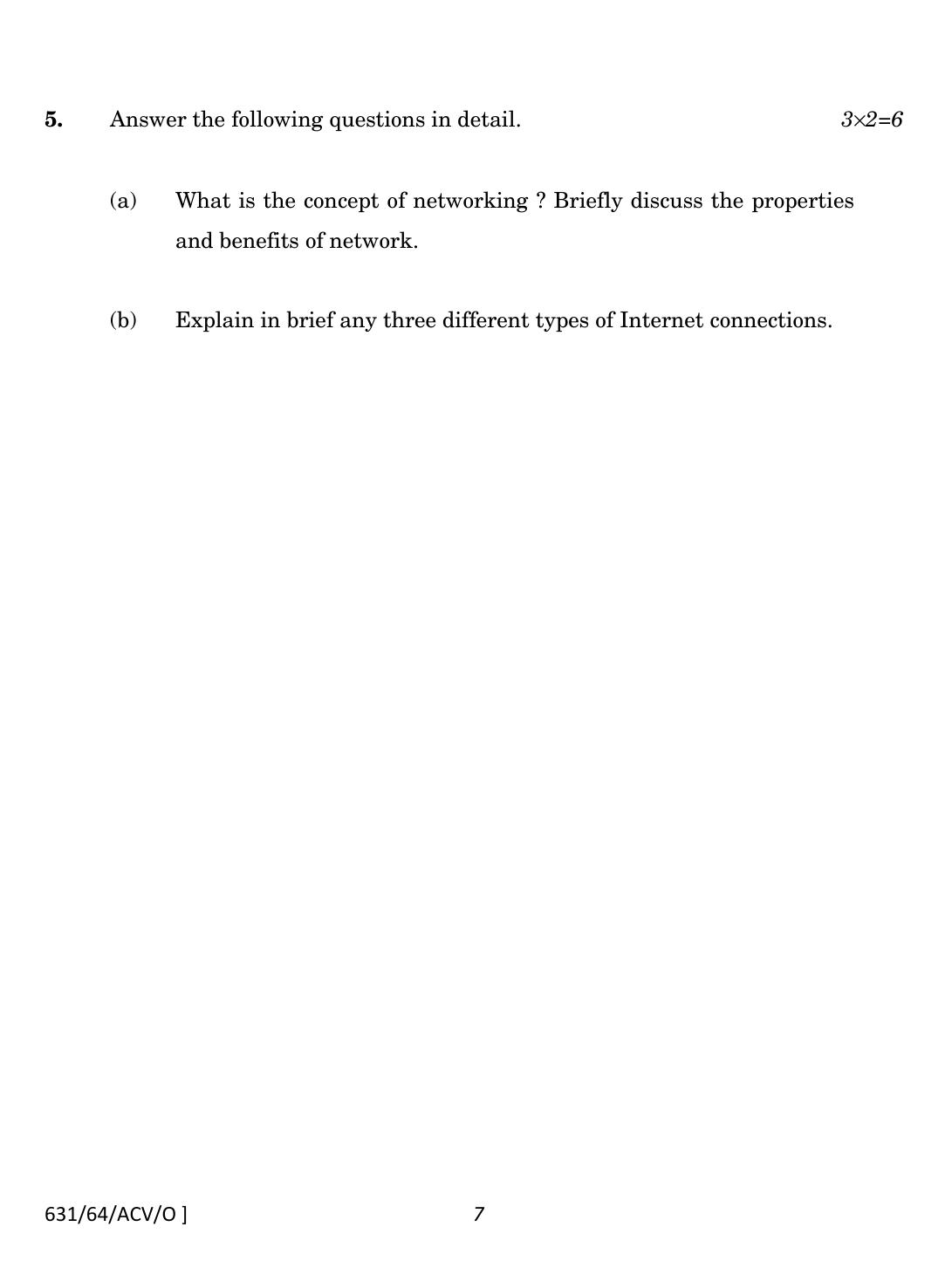 NIOS October 2022 Class 12 Computer And Office Applications Question Paper - Page 7