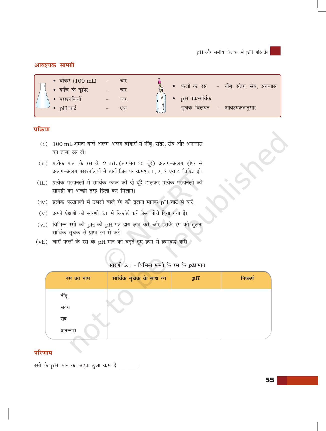 NCERT Laboratory Manuals for Class XI रसायन - pH और जलीय में pH परिवर्तन - Page 3