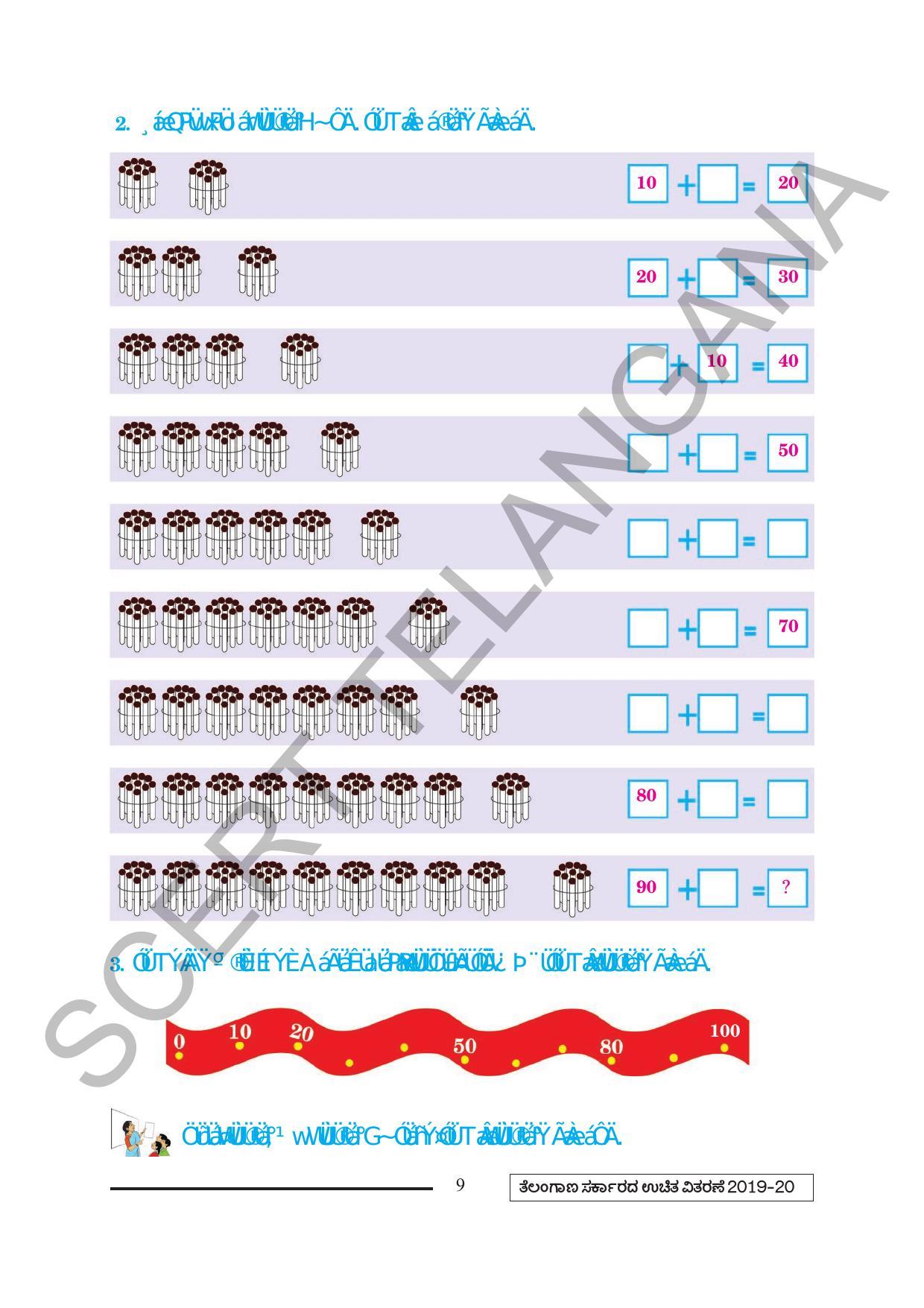 TS SCERT Class 2 Maths (Kannada Medium) Text Book - Page 21