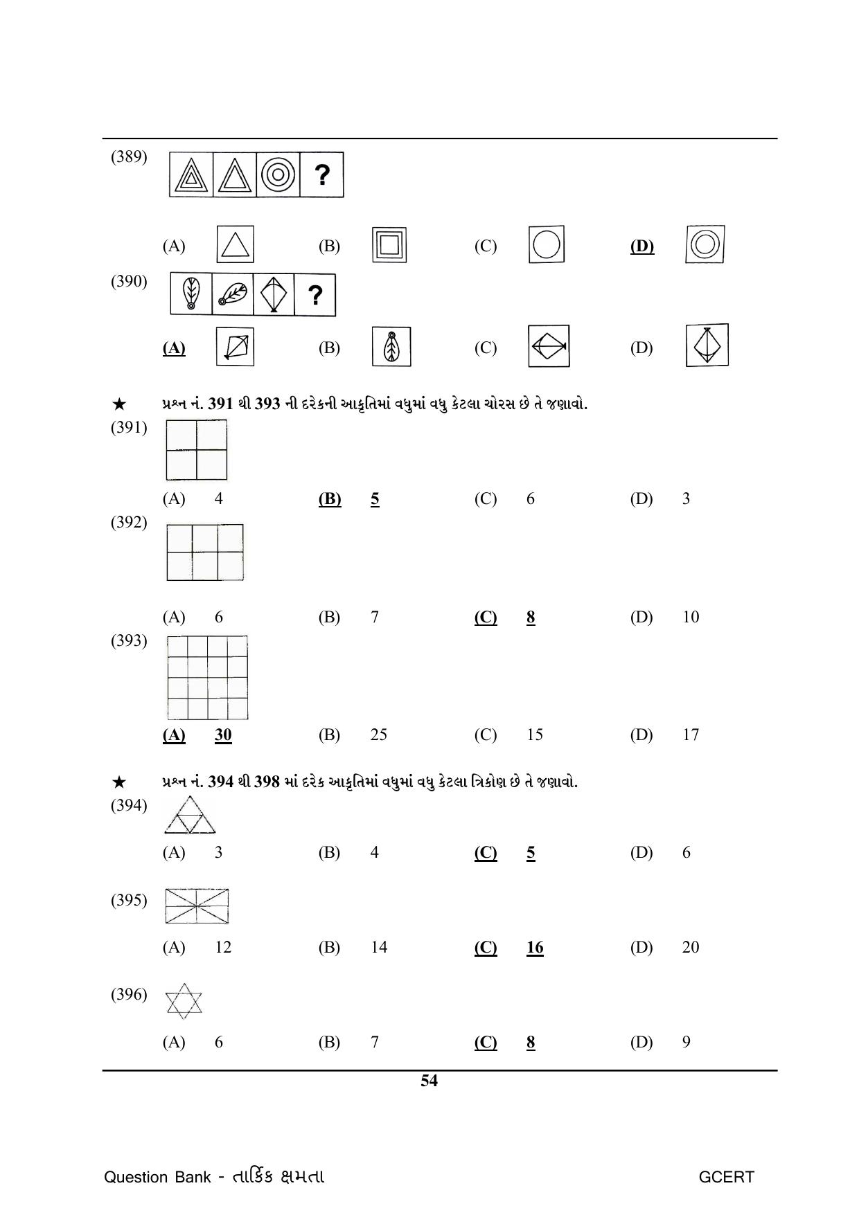 Gujarat Board Class Question Paper - Maths 1 - Page 54