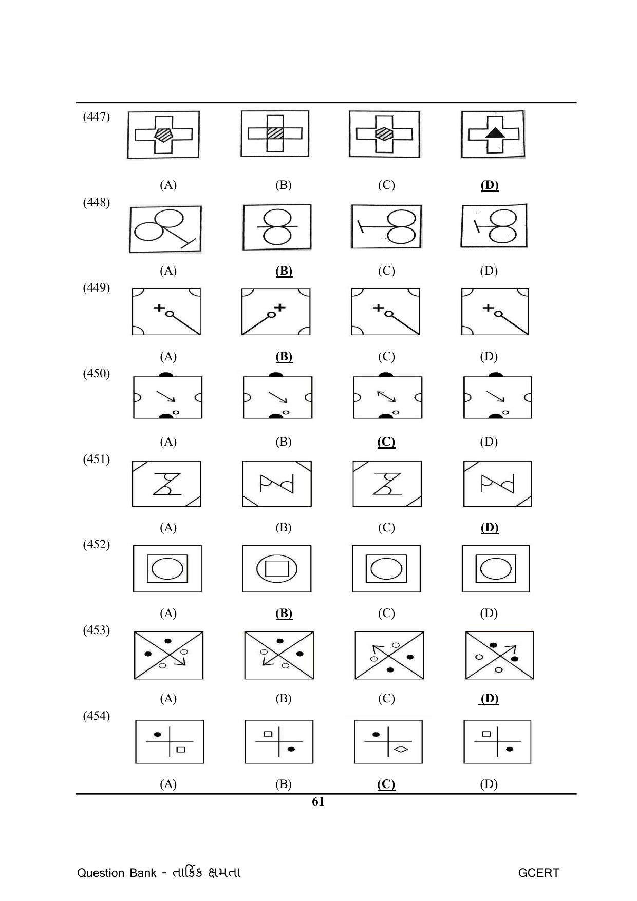 Gujarat Board Class Question Paper - Maths 1 - Page 61