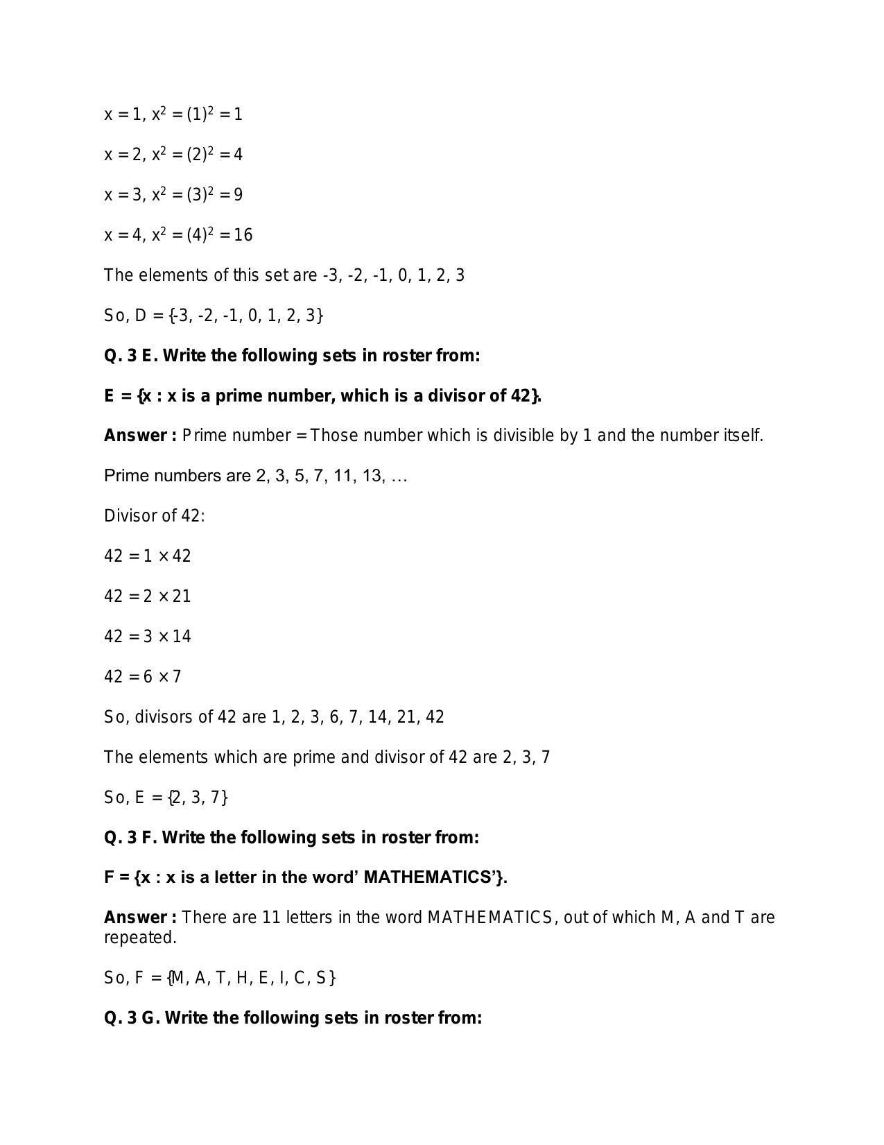 Chapter 1: Sets: RS Aggarwal Class 11 Solutions  - Page 6