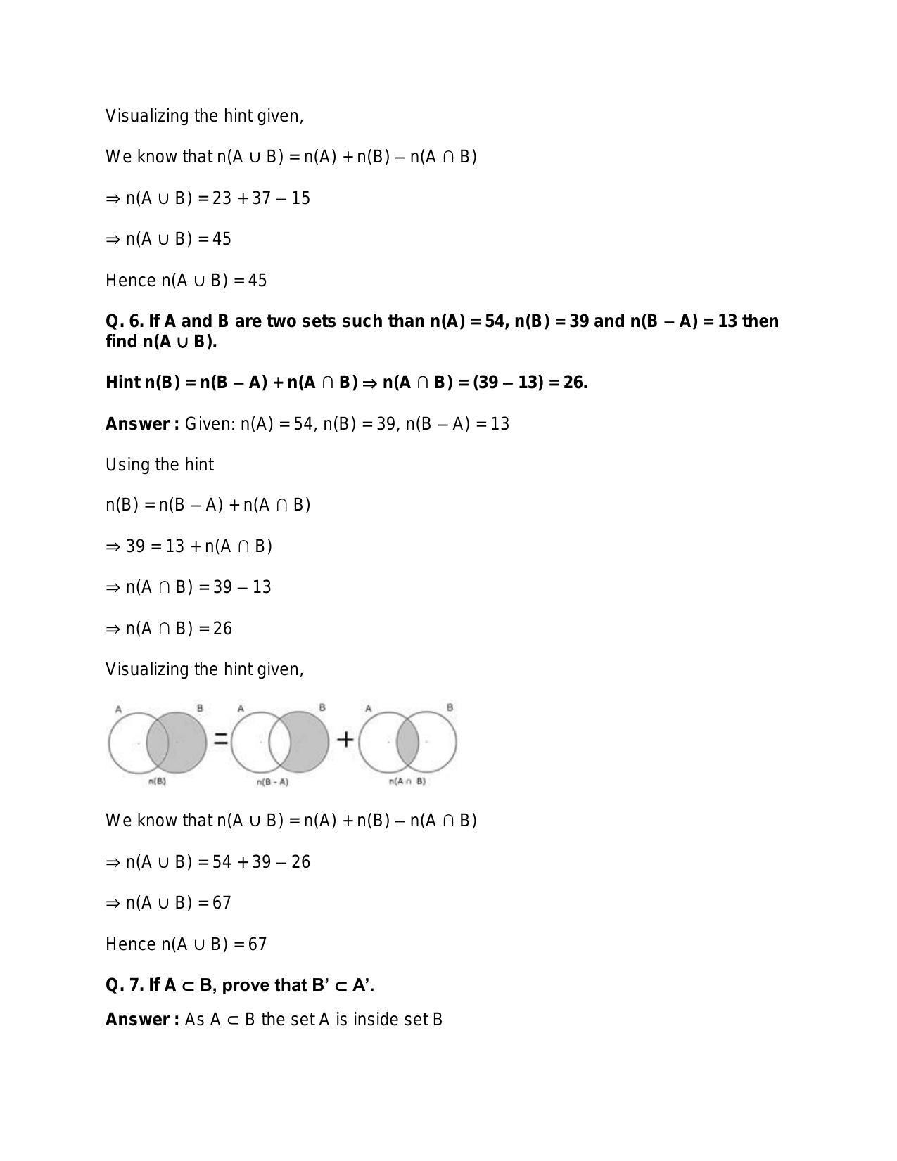 Chapter 1: Sets: RS Aggarwal Class 11 Solutions  - Page 91