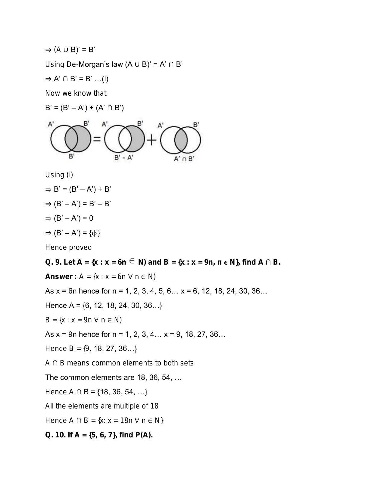 Chapter 1: Sets: RS Aggarwal Class 11 Solutions  - Page 93