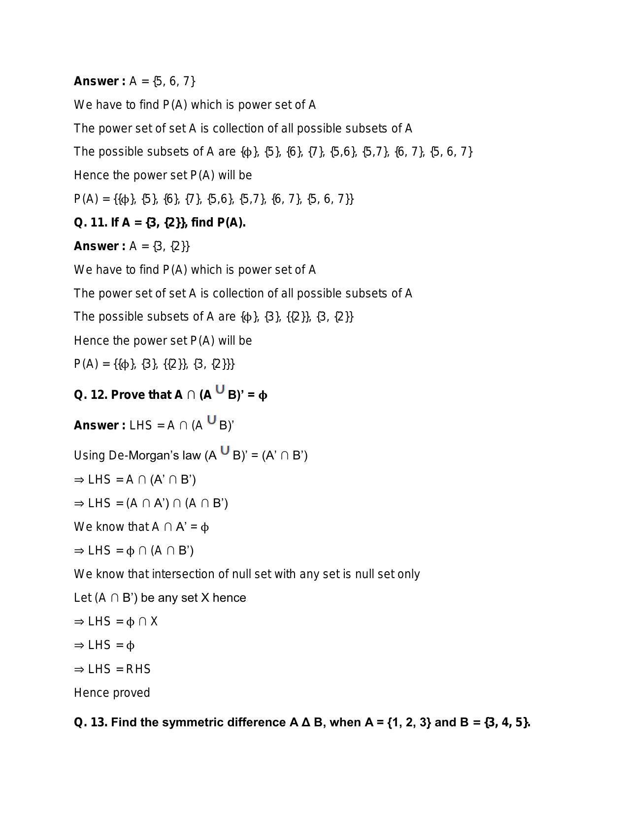 Chapter 1: Sets: RS Aggarwal Class 11 Solutions  - Page 94