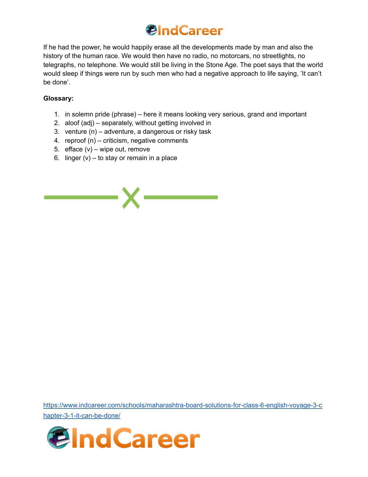 Maharashtra Board Solutions for Class 6- English (Voyage 3): Chapter 3.1- It Can Be Done - Page 9