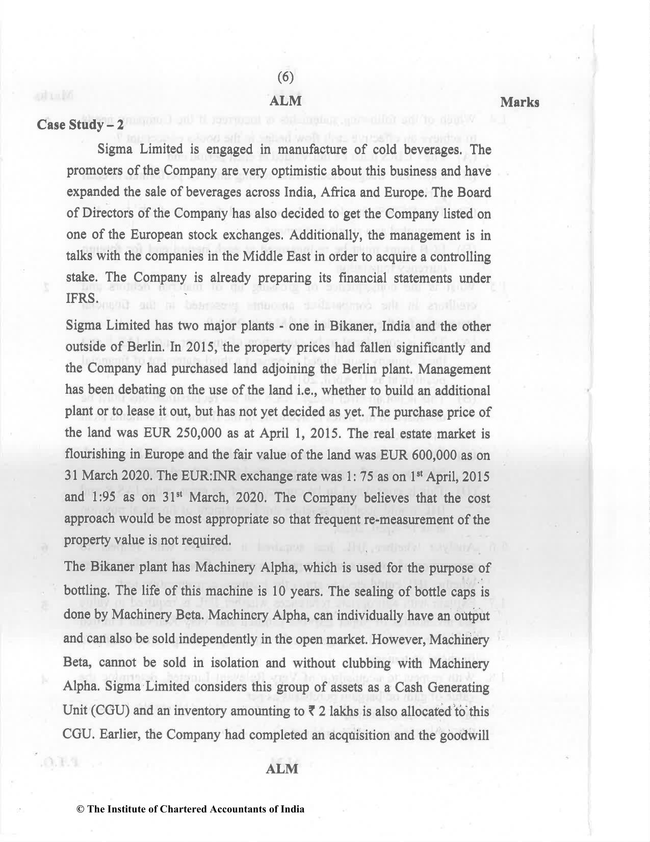 CA Final Dec 2021 Question Paper - Paper 6E – Global Financial Reporting Standards - Page 6