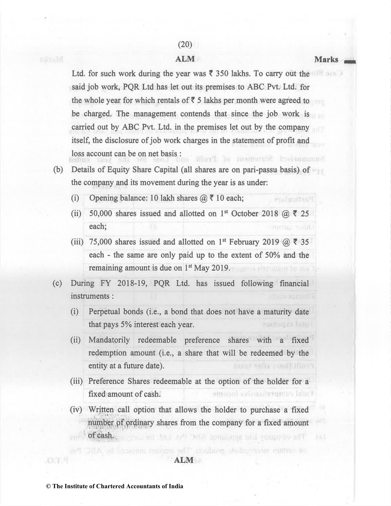CA Final Dec 2021 Question Paper - Paper 6E – Global Financial Reporting Standards - Page 20